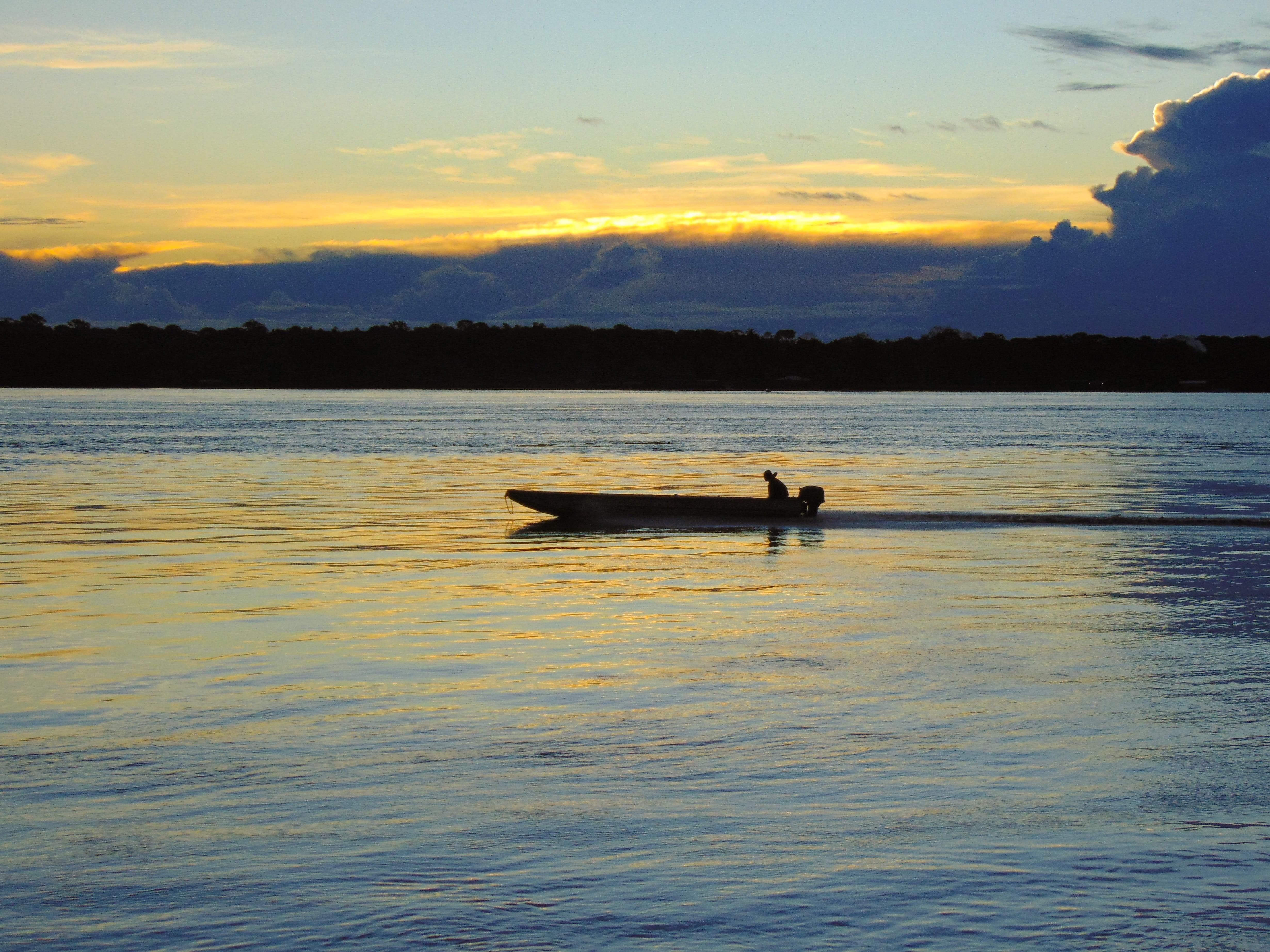 nature, one person, rondônia, brazil, silhouette, beauty in nature, leisure activity, summer, sky, men, tranquility, outdoors, scenics - nature, tranquil scene, HD Wallpaper