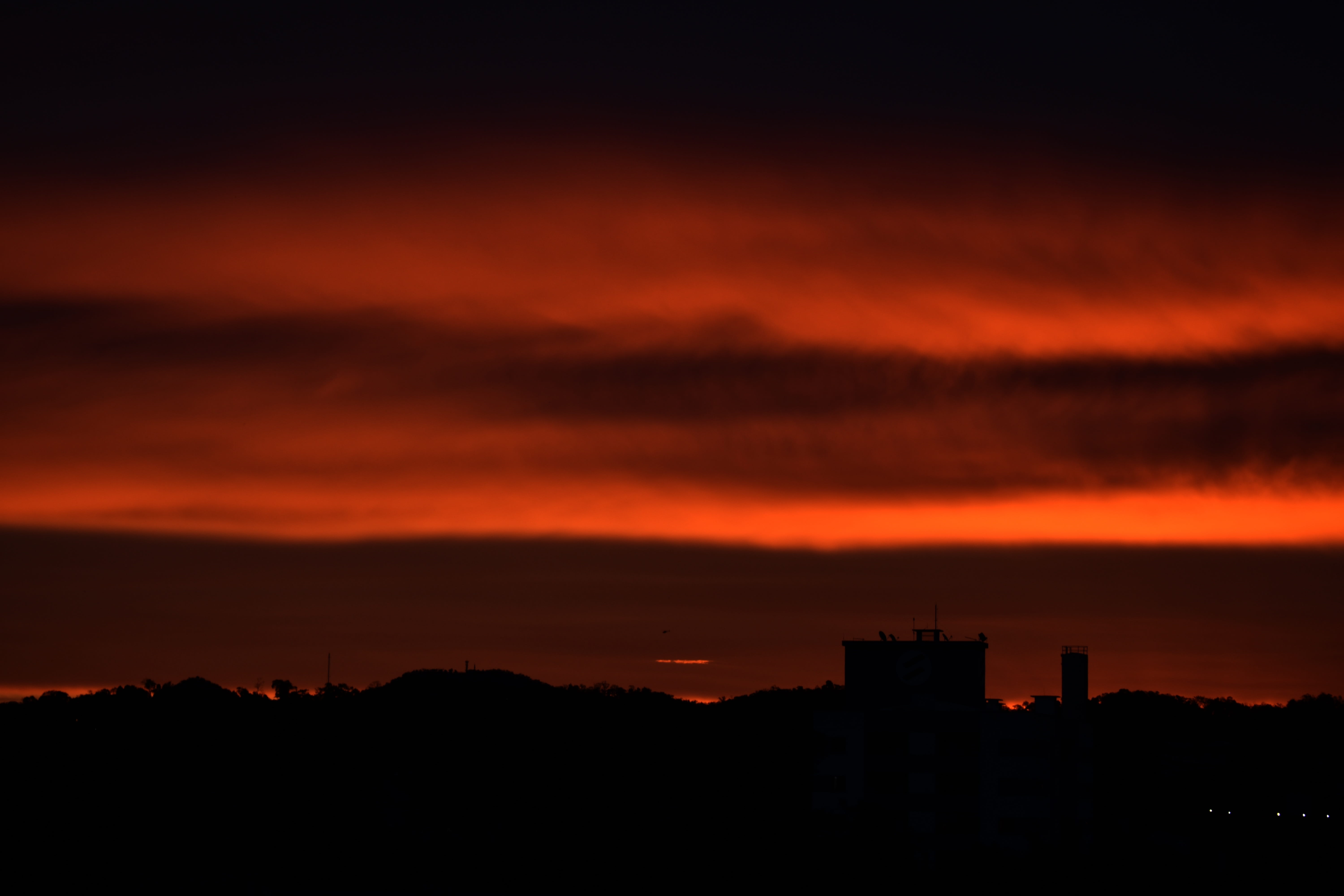 environment, building, city, horizon, romantic sky, brazil, beauty, red sky, nature, architecture, sunset, landscape, 5K, outdoors, built structure, scenics - nature, HD Wallpaper