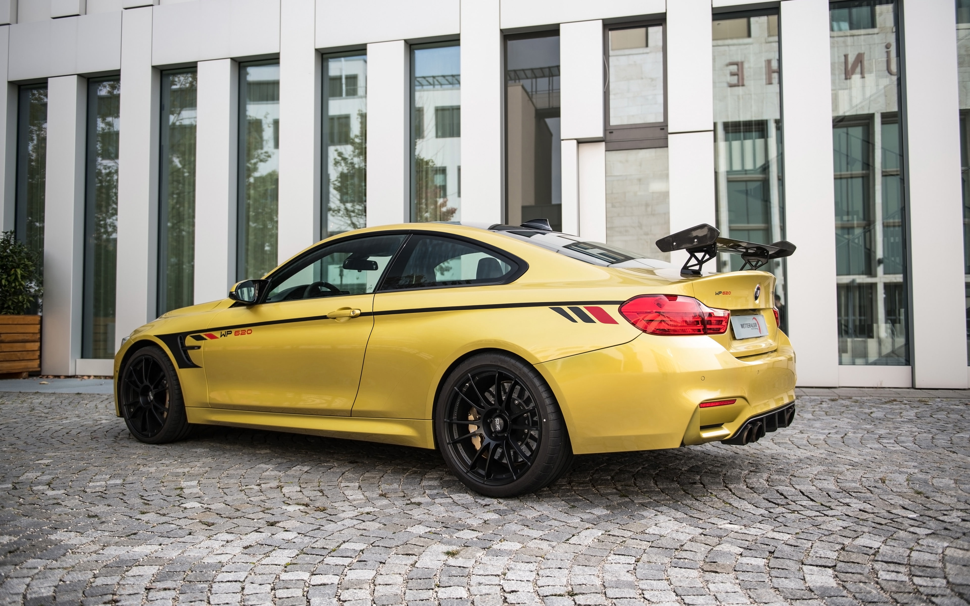 yellow, land vehicle, 2018, taxi, building, day, retro styled, transportation, architecture, mode of transportation, motor vehicle, 4K, outdoors, bmw, HD Wallpaper