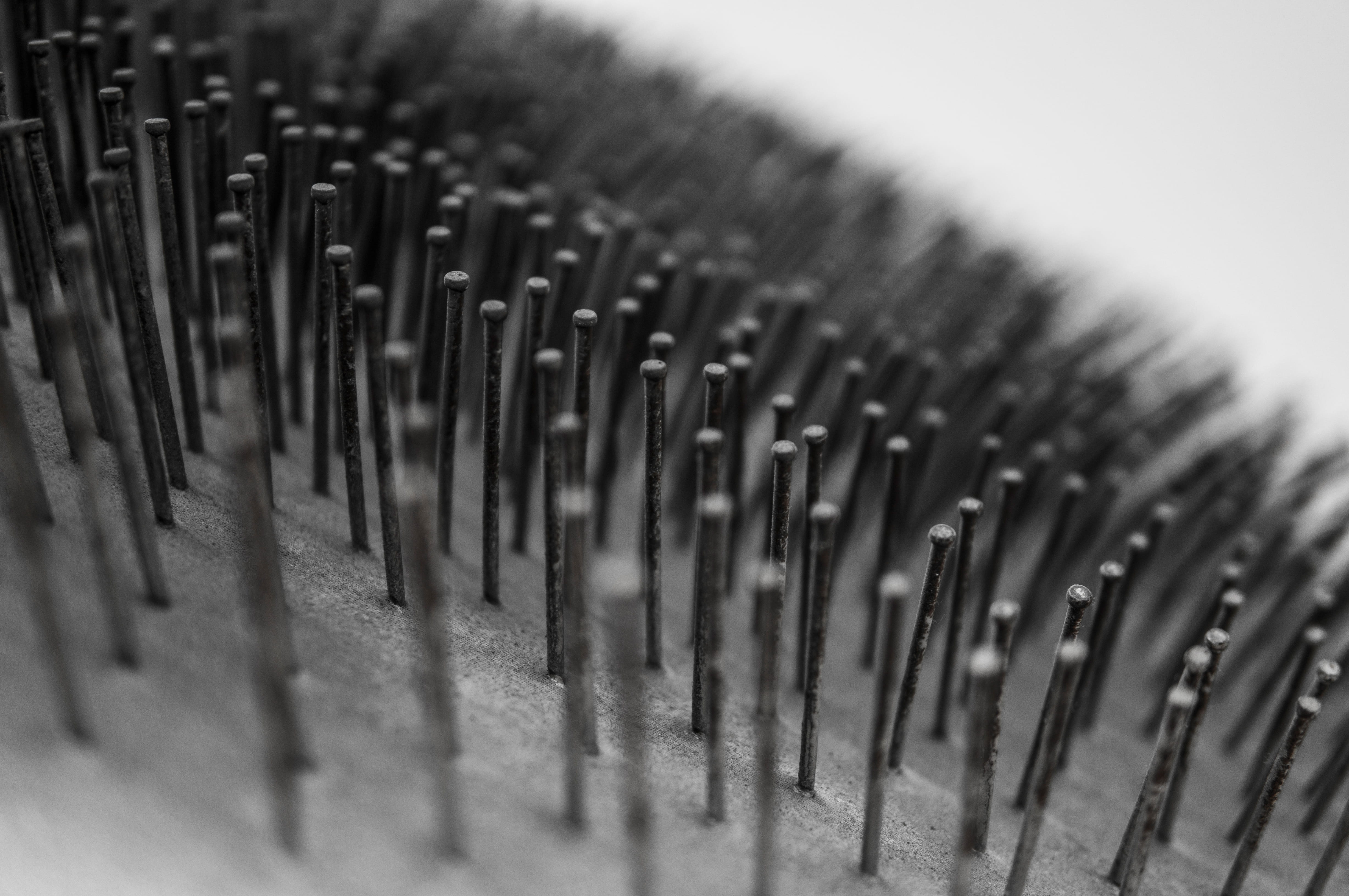 lines, bokeh, equipment, frankfurt, monochrome, macro, order, staedel, frankfurt am main, no people, silver colored, indoors, still life, in a row, focus, HD Wallpaper