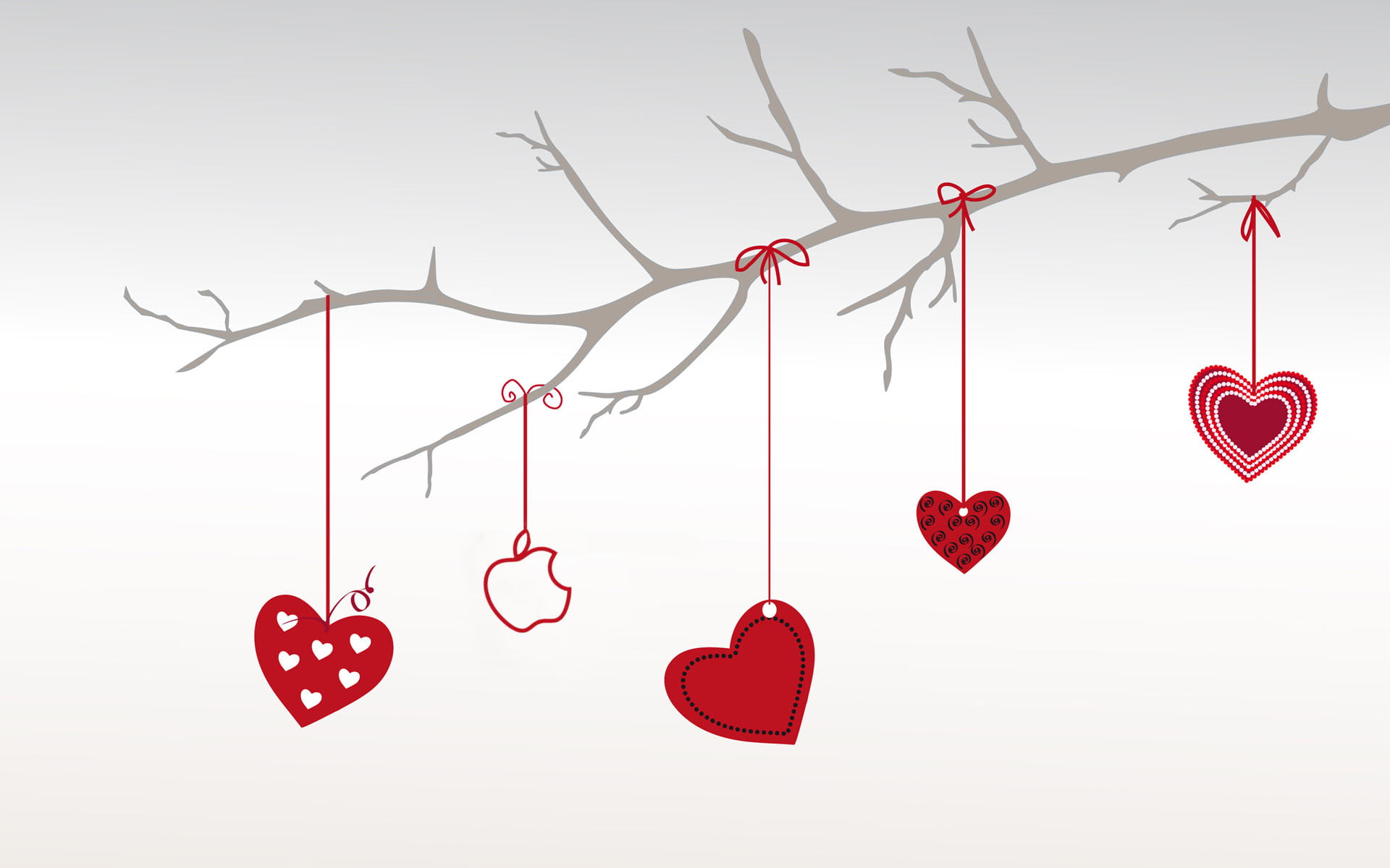 studio shot, clip, string, ornate, indoors, sign, pattern, white background, tree, hanging, greeting Card, illustration, backgrounds, branch, love, art, HD Wallpaper