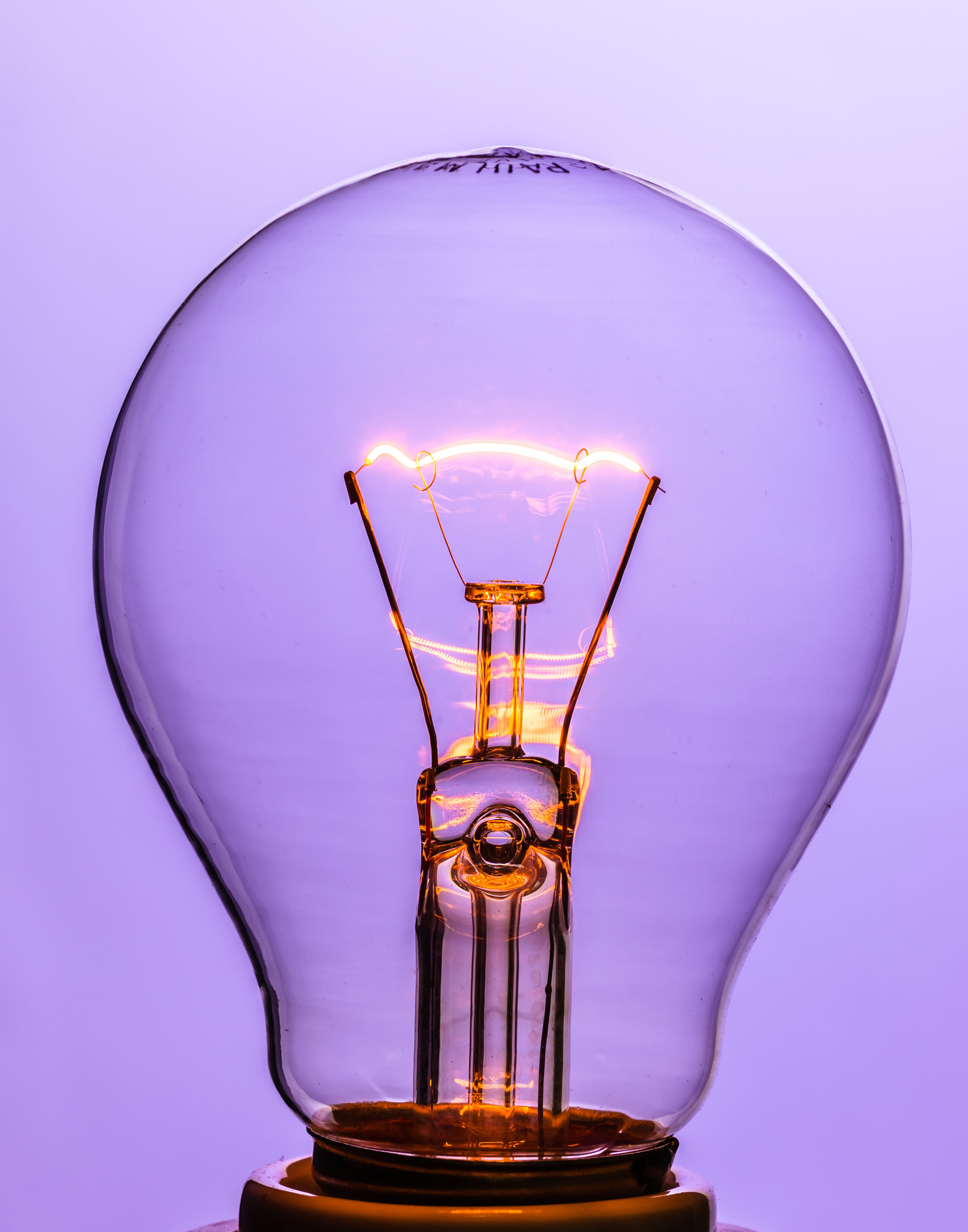 lighting, colored background, electricity, detail, close-up, purple, close, glowing, glass bulb, indoors, light, photography, studio shot, electric Lamp, Phone HD Wallpaper