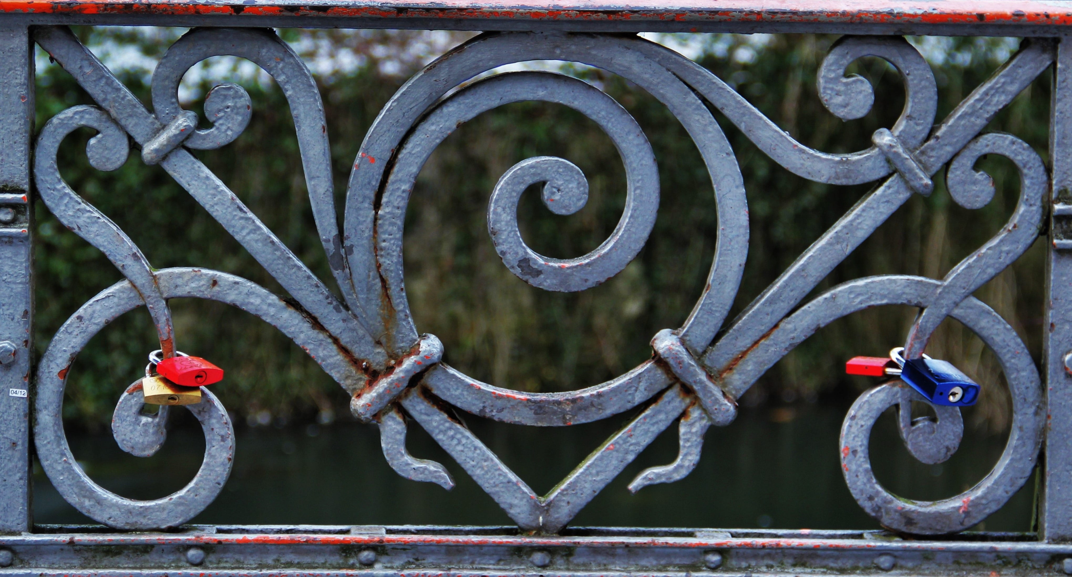 design, close-up, rustic railing, protection, i love you, no people, subject, fence, outdoors, barrier, wrought iron, architecture, small castle, security, HD Wallpaper