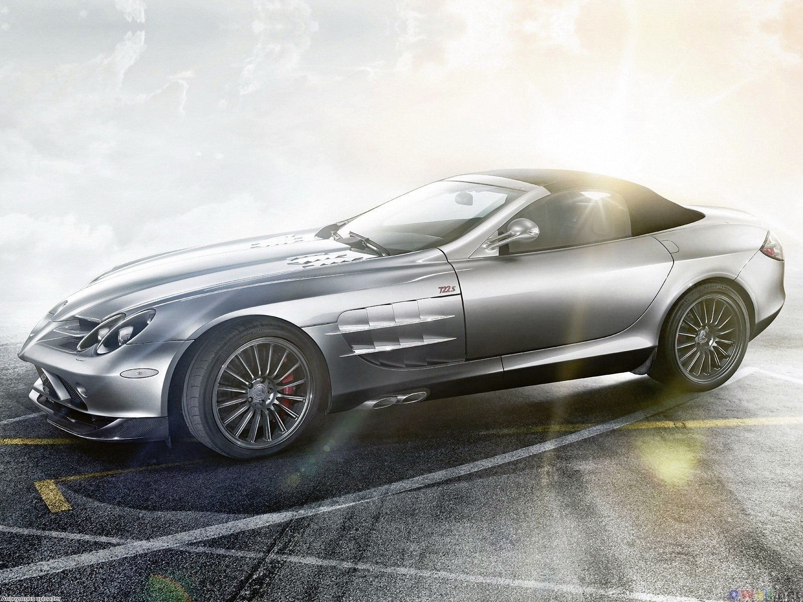 land vehicle, Mercedes-Benz SLR, transportation, tire, sport, mode of transportation, 720P, retro styled, clean, shiny, chrome, wealth, sports car, racecar, HD Wallpaper