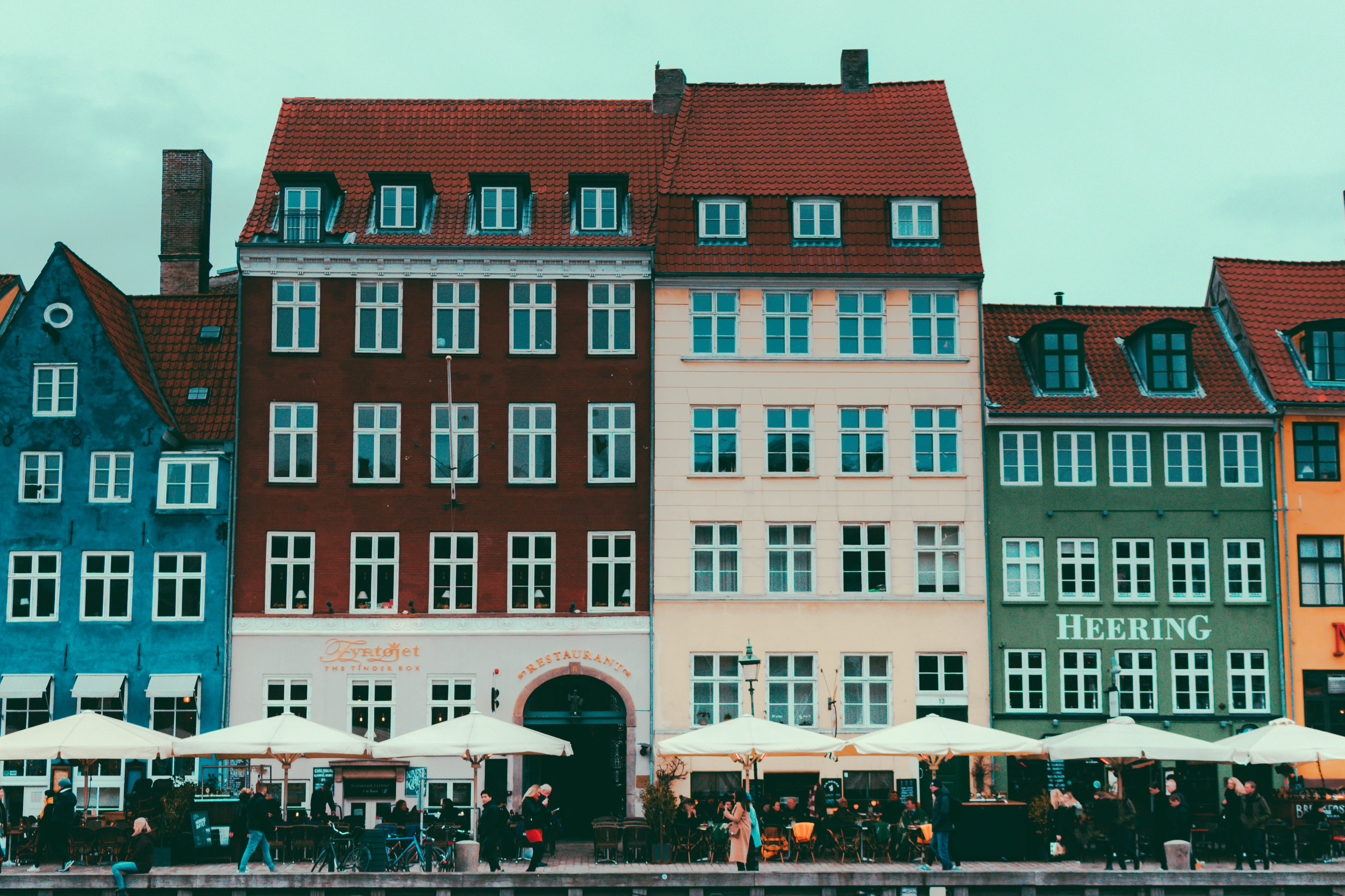 women, real people, neighborhood, window, hotel, cafe, condo, row house, city, urban, city life, incidental people, nyhavn, built structure, denmark, copenhagen, HD Wallpaper