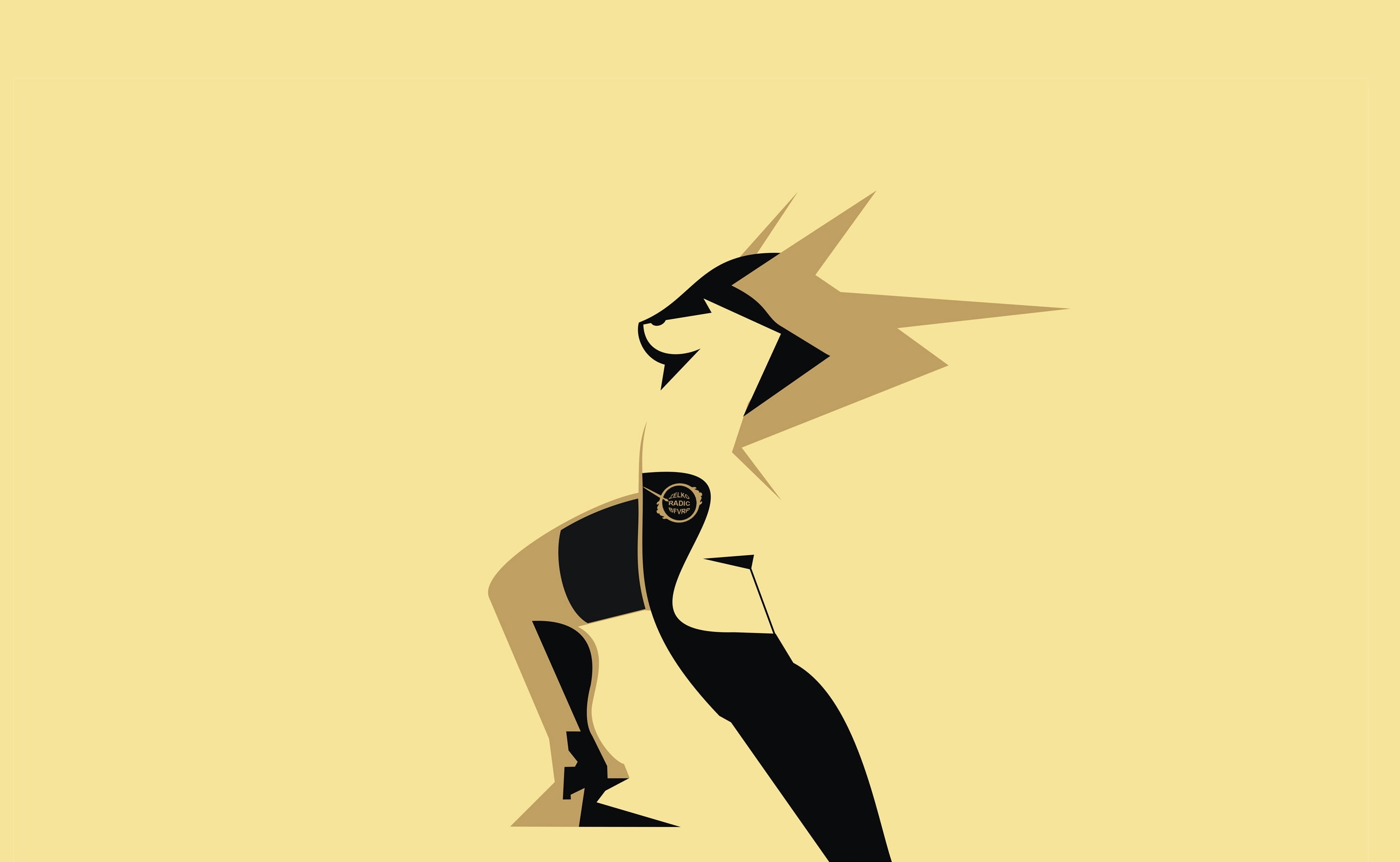 zelko, design, yellow, realism, side view, drawings, digital, Artistic, bfvrp, one person, studio shot, standing, real people, radic, vector, sign, nature, HD Wallpaper
