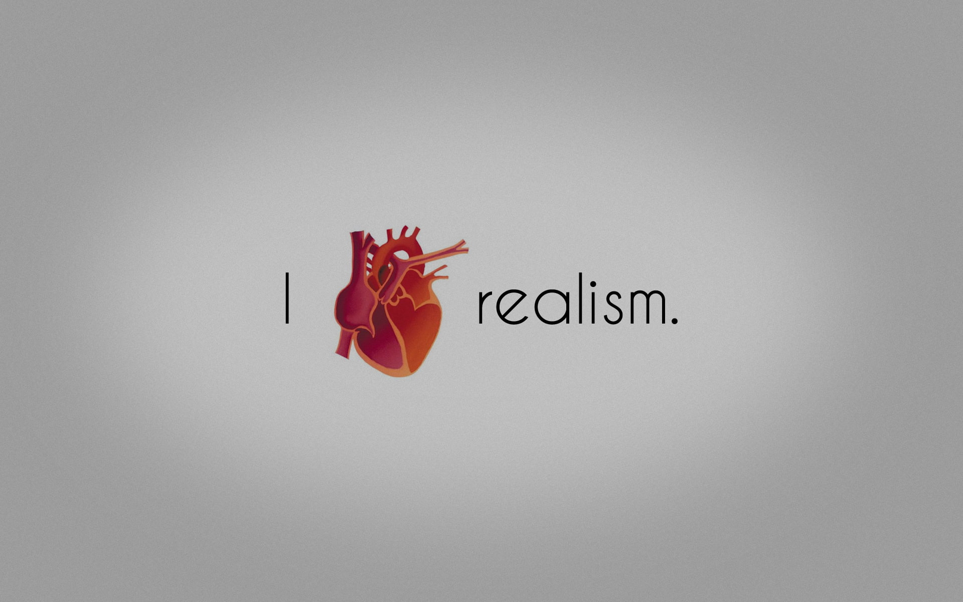 1080P, Realism, minimalistic, Hearts, HD Wallpaper