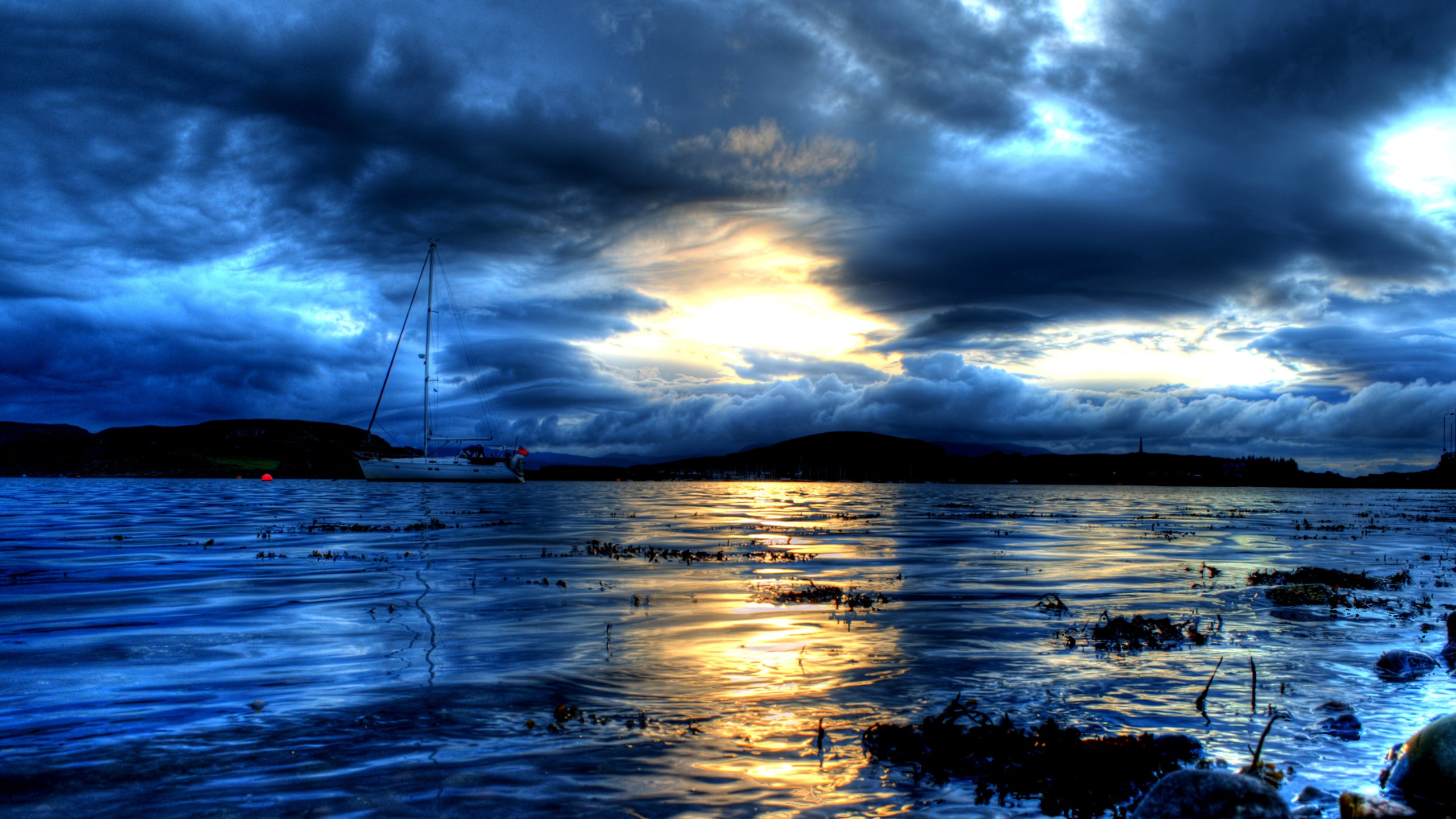 sunrise, Blue, amazing, Clouds, beautiful, beauty, art, sky, nature, 2K, hd, Landscape, HD Wallpaper