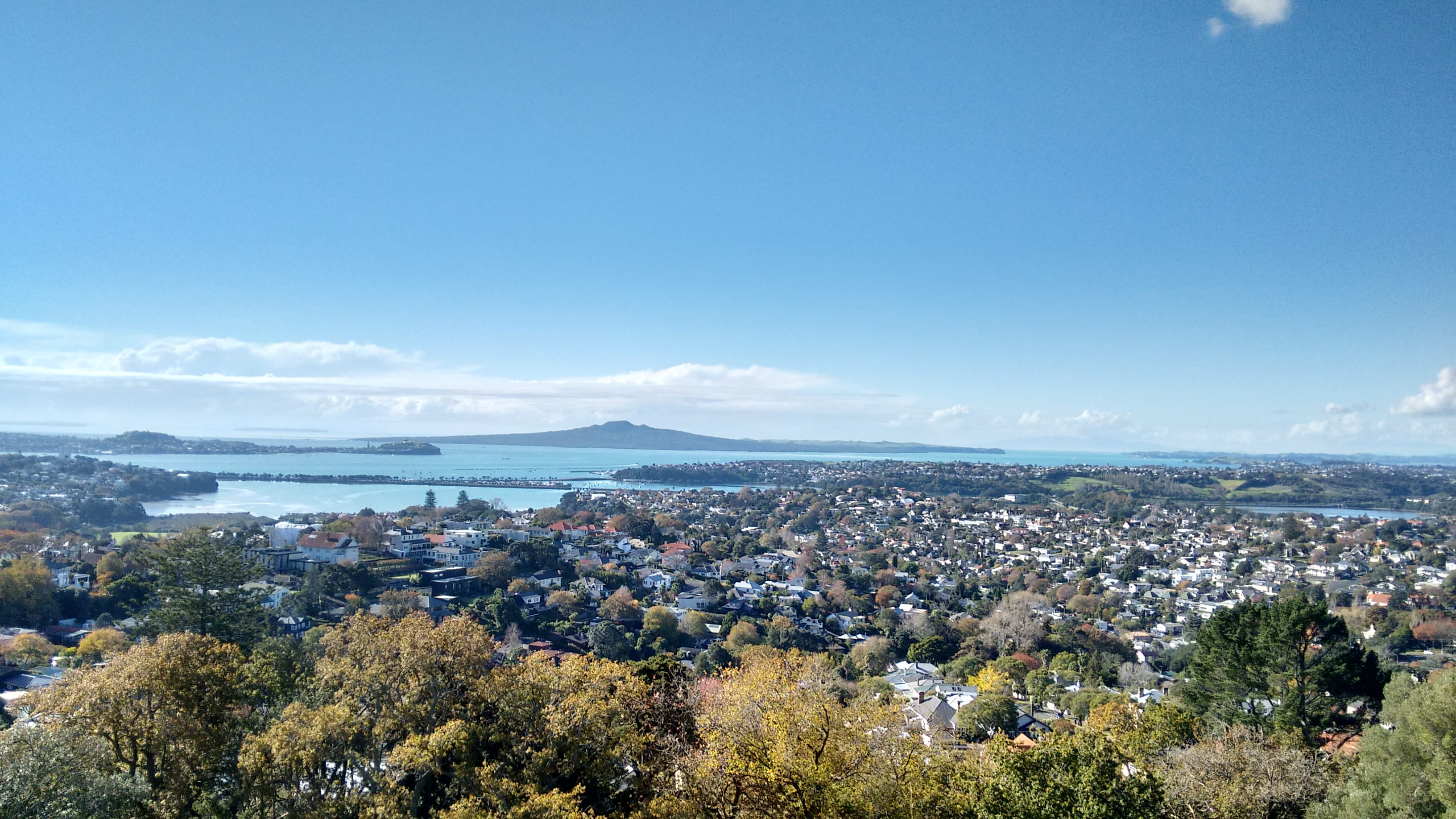 day, building, tree, new zealand, houses, building exterior, built structure, nature, 2K, island, trees, clouds, scenics - nature, residential district, HD Wallpaper