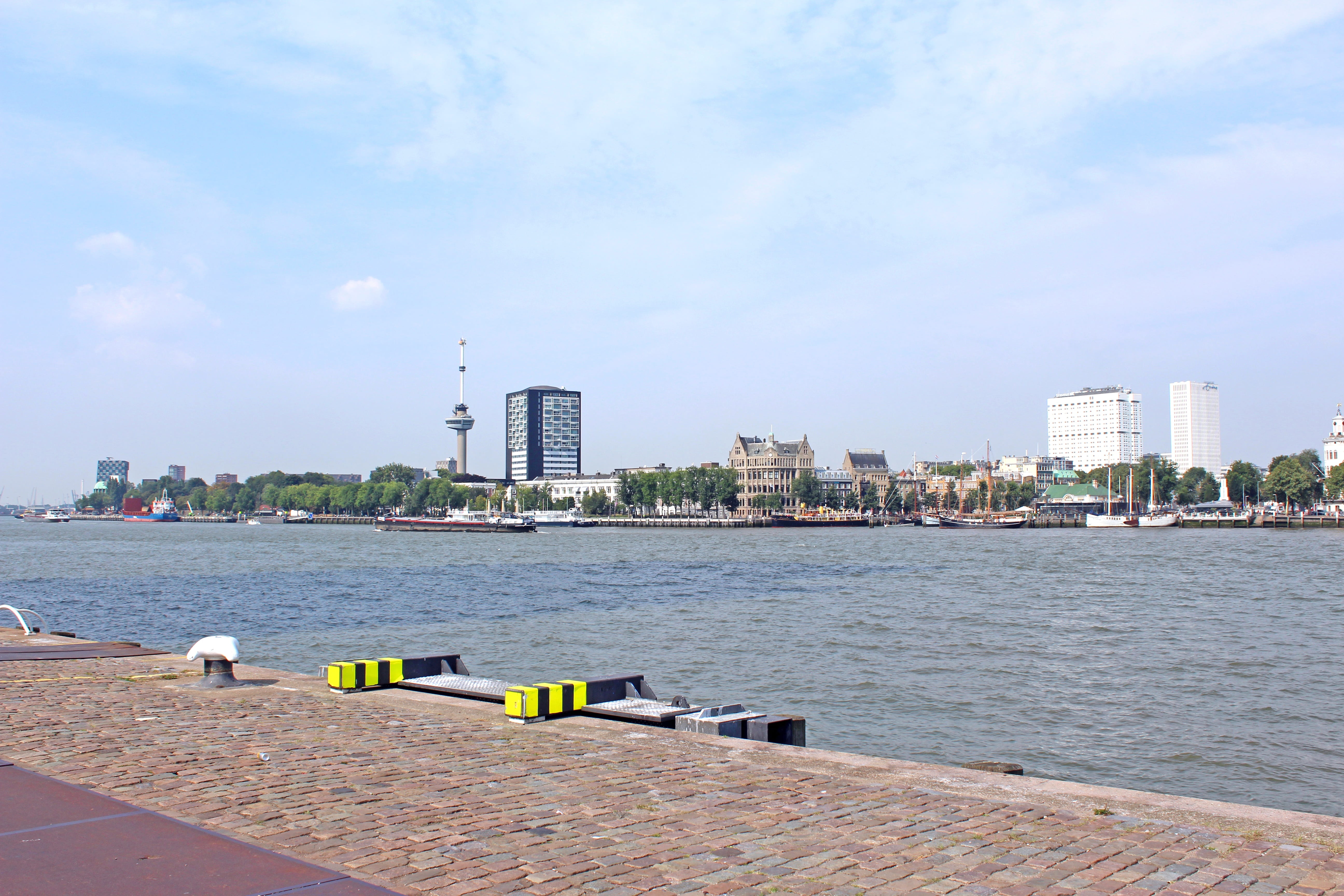 incidental people, outdoors, urban skyline, cityscape, architecture, euromast, office building exterior, rotterdam, building, skyscraper, 5K, tower, landscape, HD Wallpaper