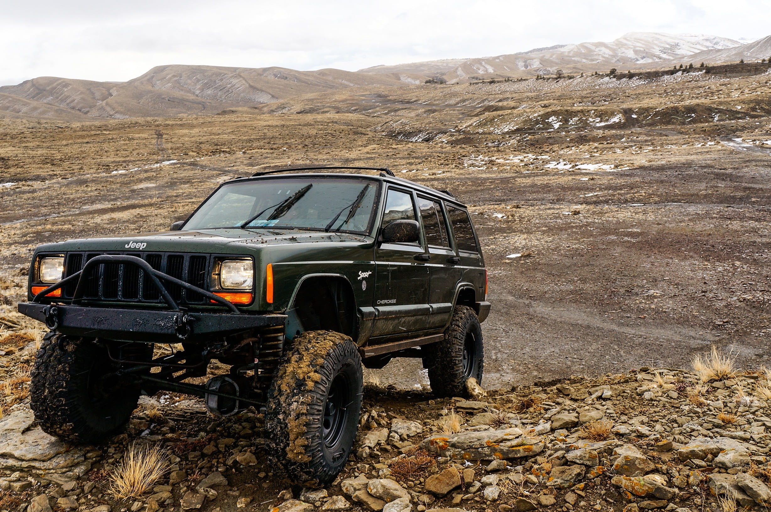 black, rock, cherokee, landscape, jeep, 4wd, land Vehicle, mountain range, deterioration, 4x4, wheel, street, engine, four-wheel drive, abandoned, motor Vehicle, HD Wallpaper