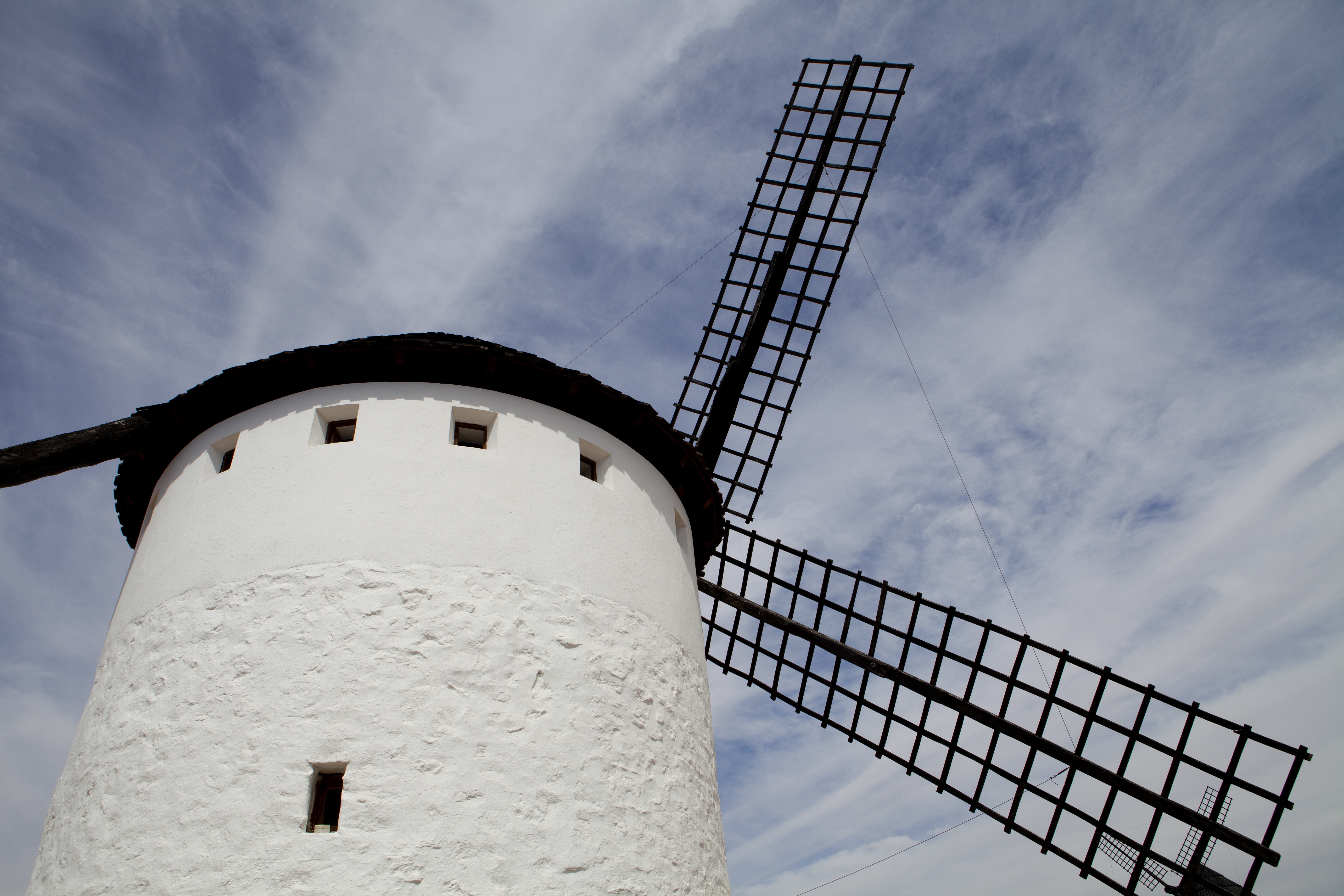 sky, tower, built structure, environmental conservation, white color, transportation, industry, alternative energy, steel, don quixote, architecture, station, HD Wallpaper