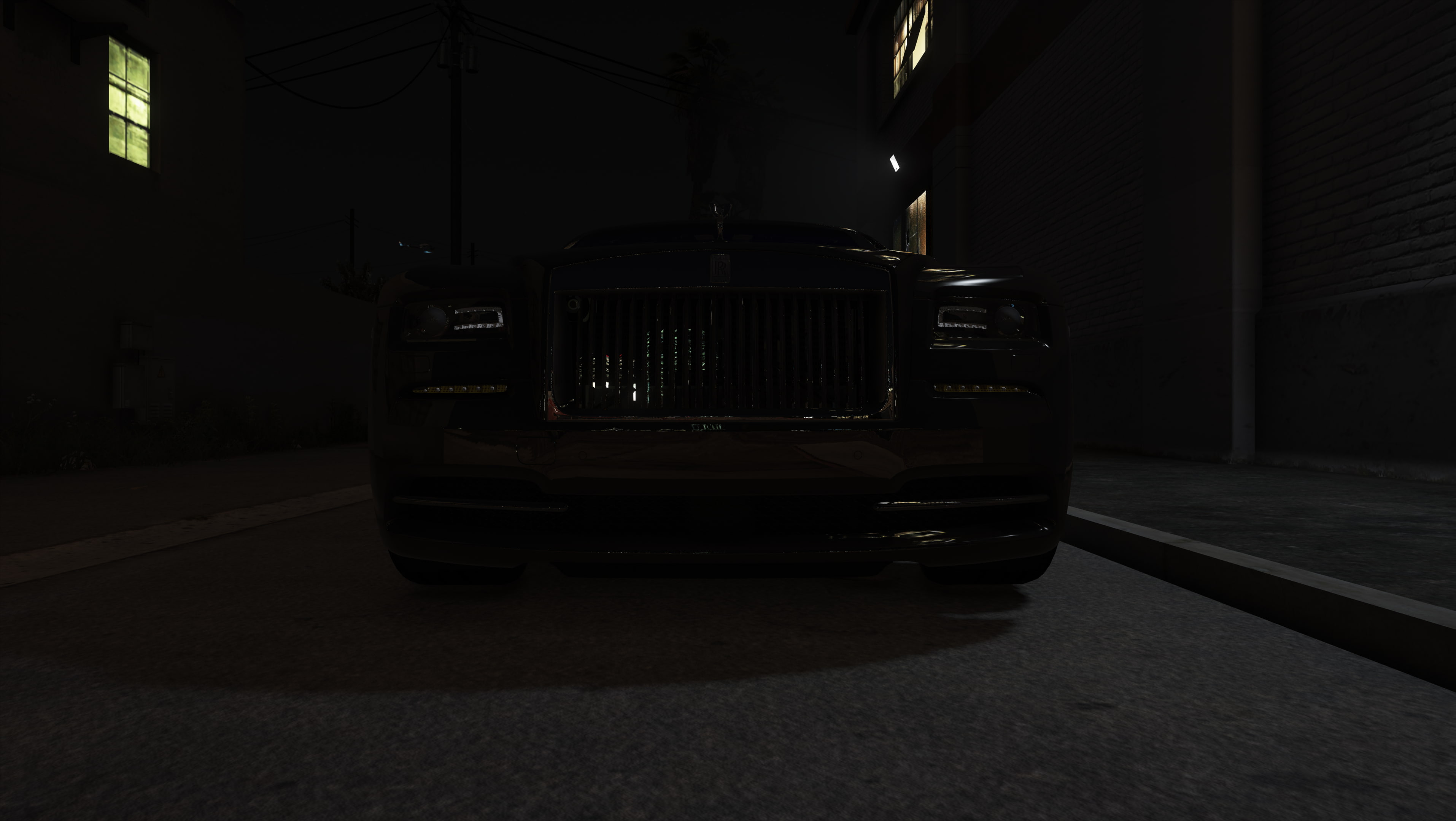 garage, retro styled, land vehicle, 2K, car, travel, no people, Grand Theft Auto V, building exterior, built structure, outdoors, illuminated, parking, HD Wallpaper