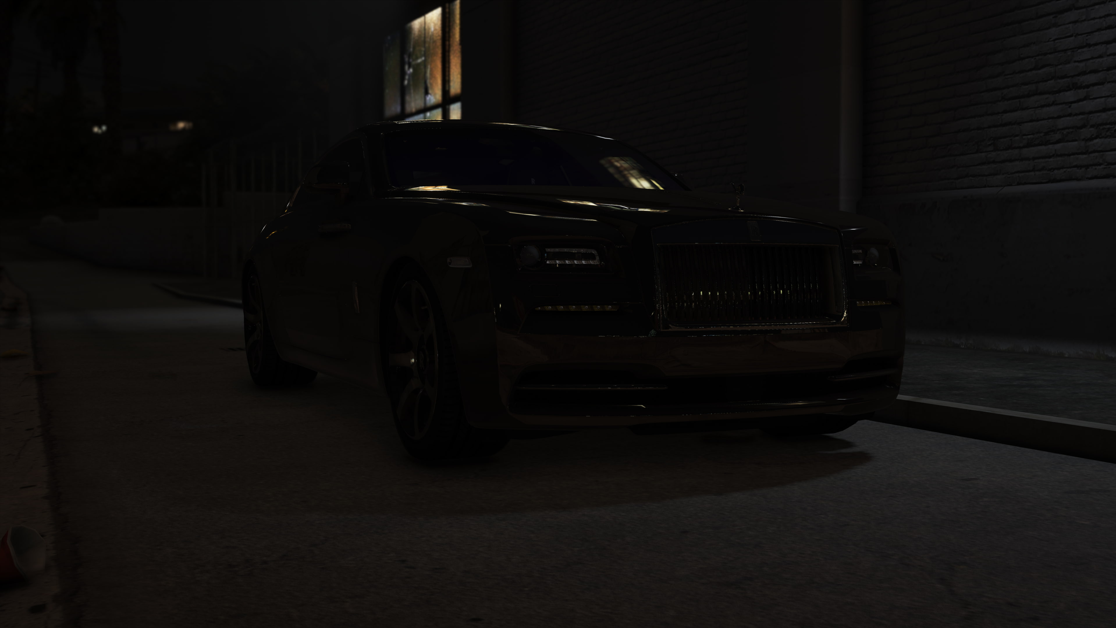 building, city, no people, road, taxi, 2K, motor vehicle, mode of transportation, black cars, land vehicle, illuminated, built structure, Grand Theft Auto V, HD Wallpaper