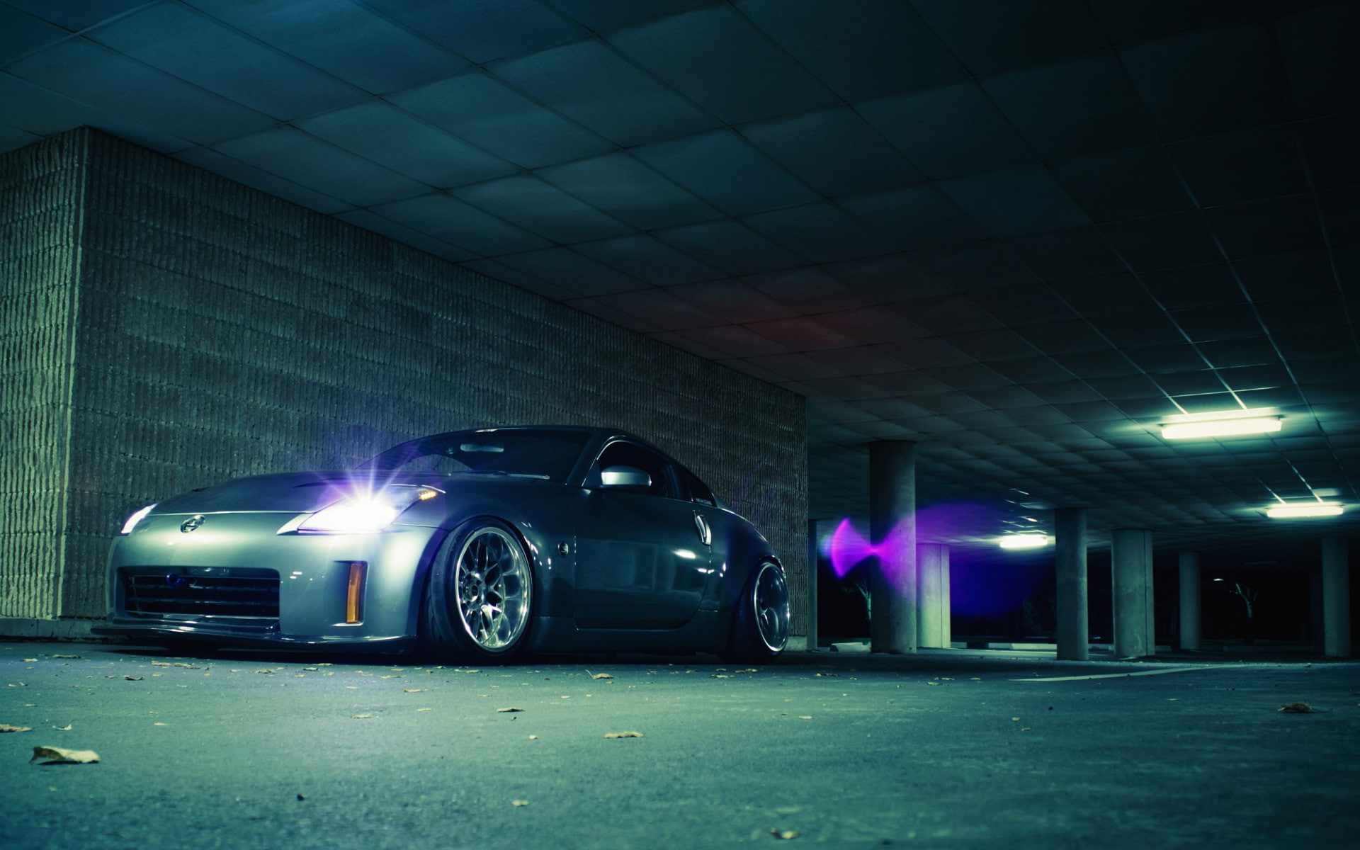 fantastic, underground, 1080P, parking, 350z, underground parking, z, HD Wallpaper