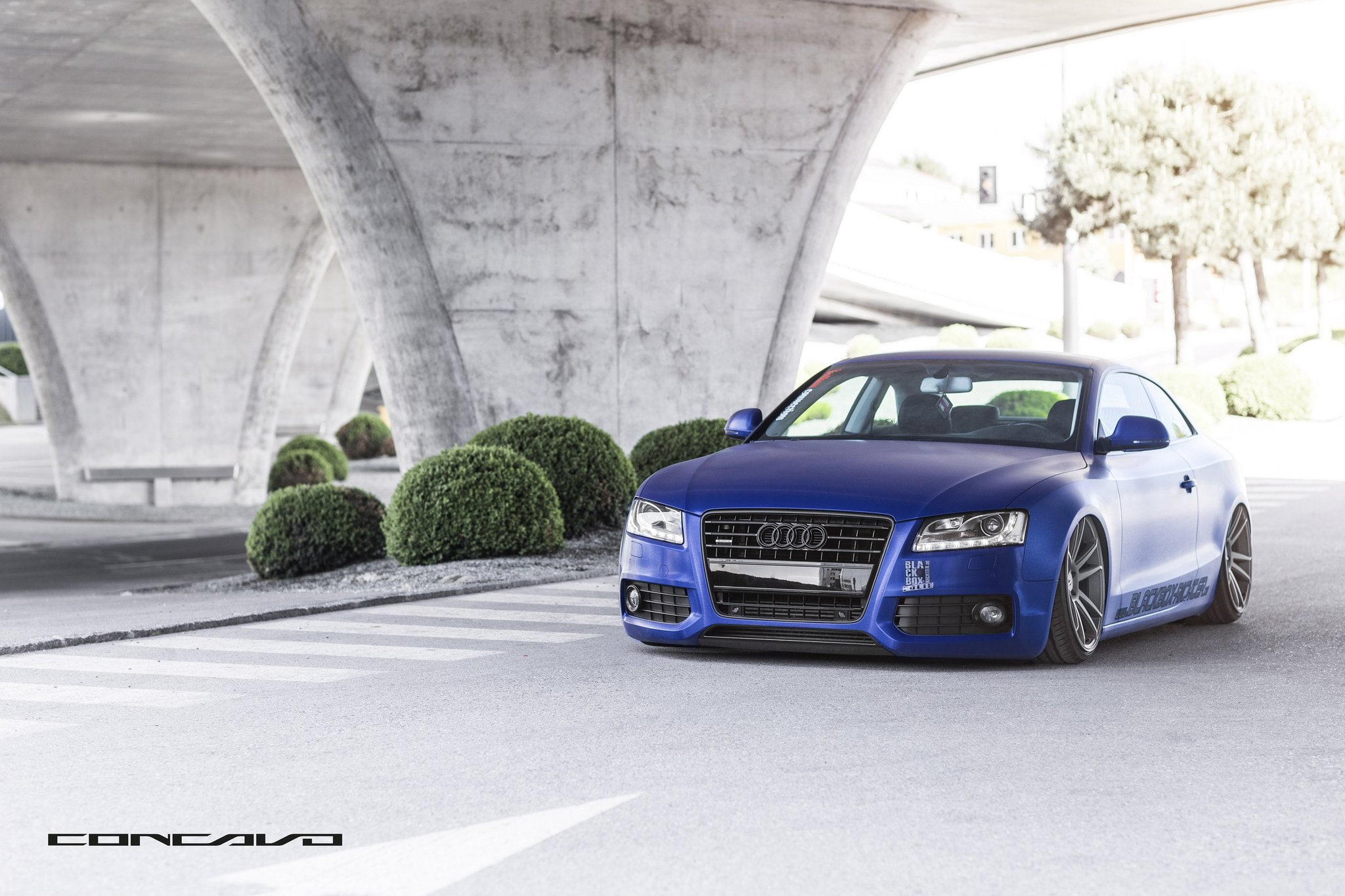 1080P, matte, concavo, cars, tuning, brushed, audi, wheels, wrapped, HD Wallpaper