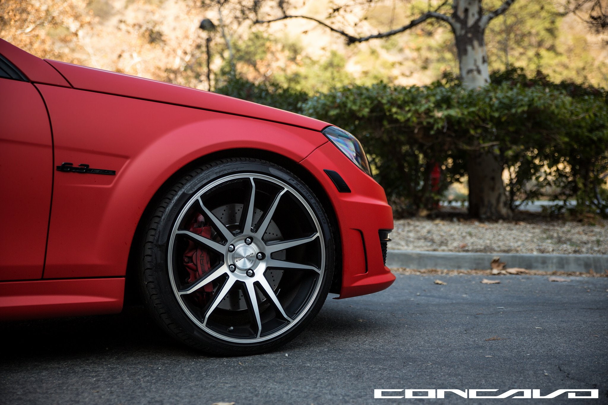 cars, c63, mercedes, 1080P, amg, wheels, benz, concavo, tuning, HD Wallpaper