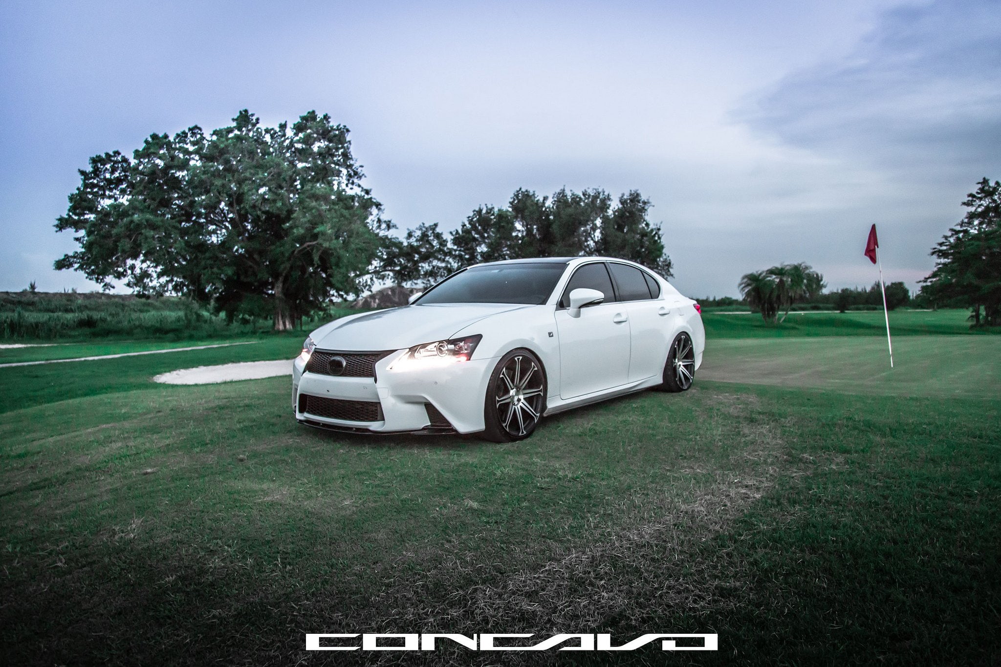 gs350, 1080P, tuning, lexus, f-sport, concavo, cars, wheels, HD Wallpaper