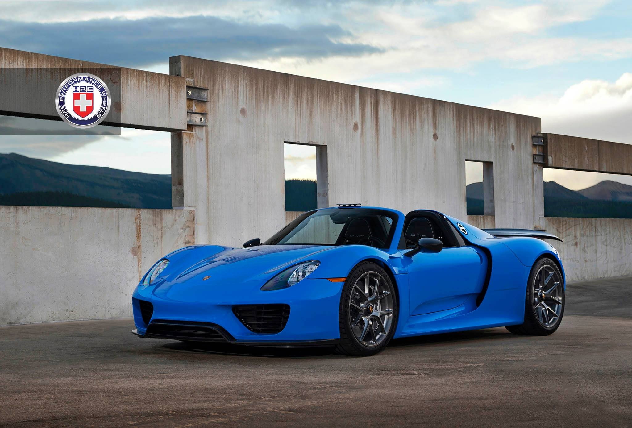 Porsche 918 Spyder, HRE Performance Wheels, German Cars, 1080P, sky, car, HD Wallpaper