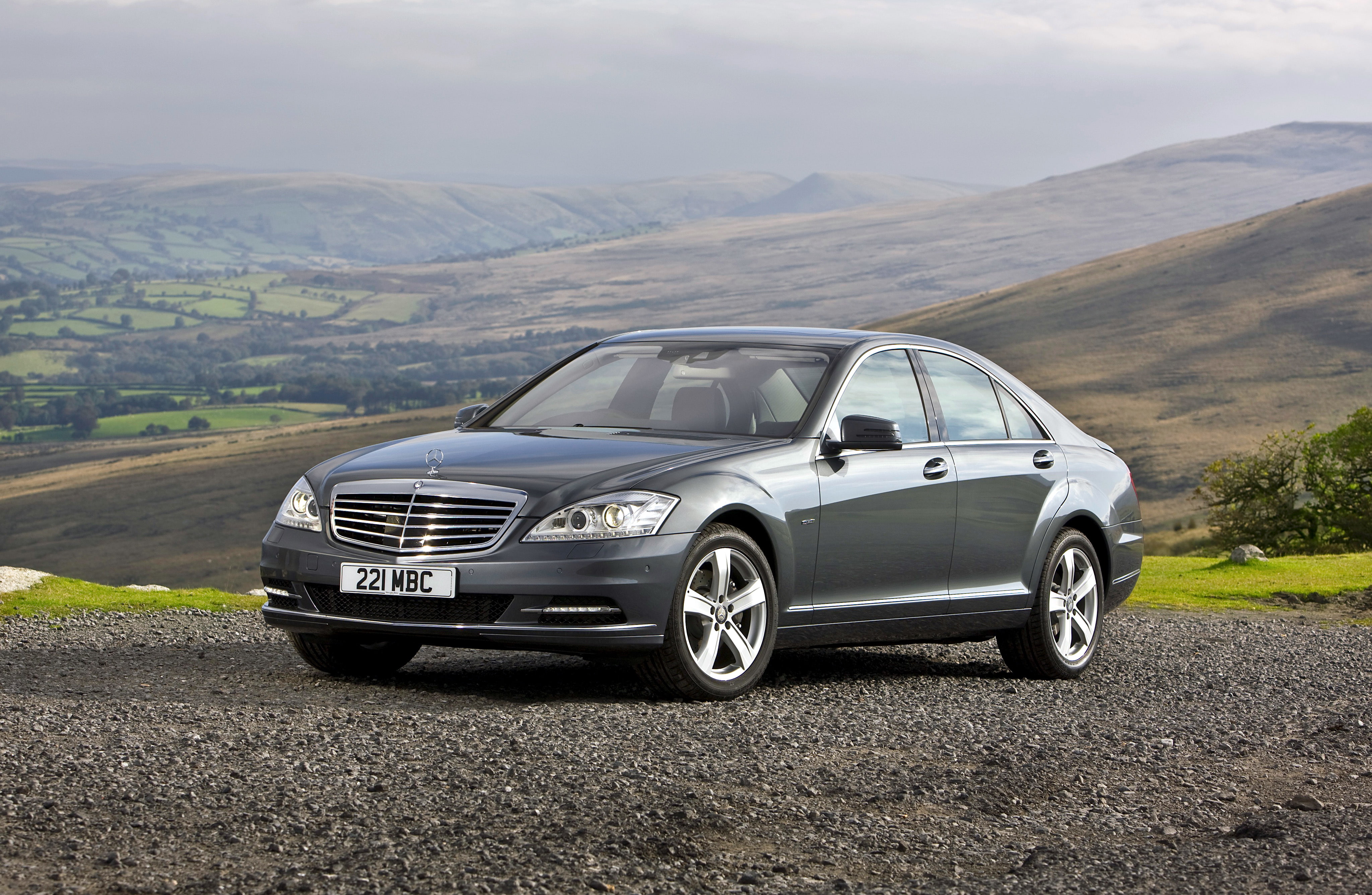 4K, W221, S-Class, Mercedes, Mercedes-Benz, HD Wallpaper