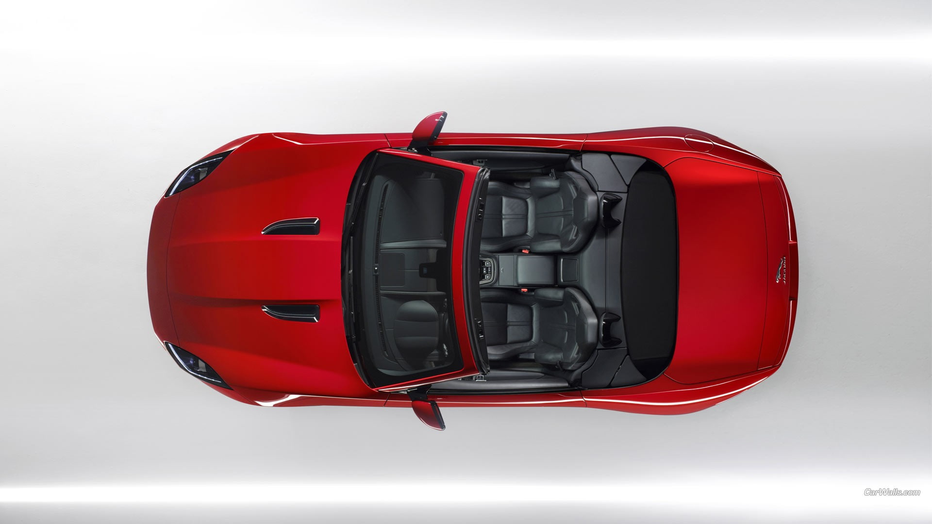 Jaguar F-Type, Jaguar, red cars, 1080P, vehicle, car, HD Wallpaper