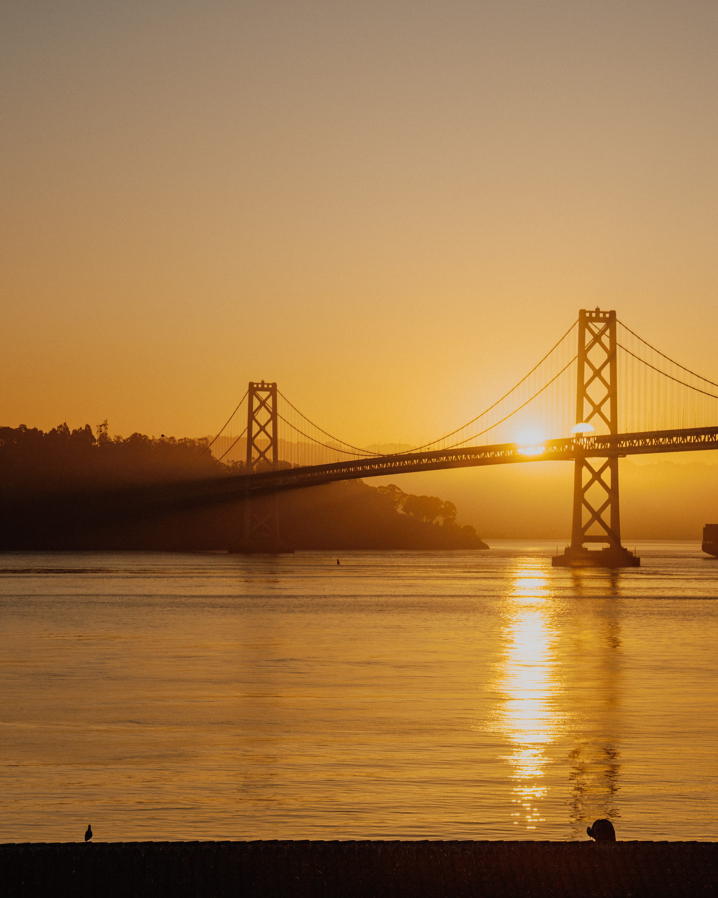 travel, water, golden sky, editorial, travel destinations, best california spot, orange, orange sky, silicon valley, tourism, copy space, gate, golden, Phone HD Wallpaper