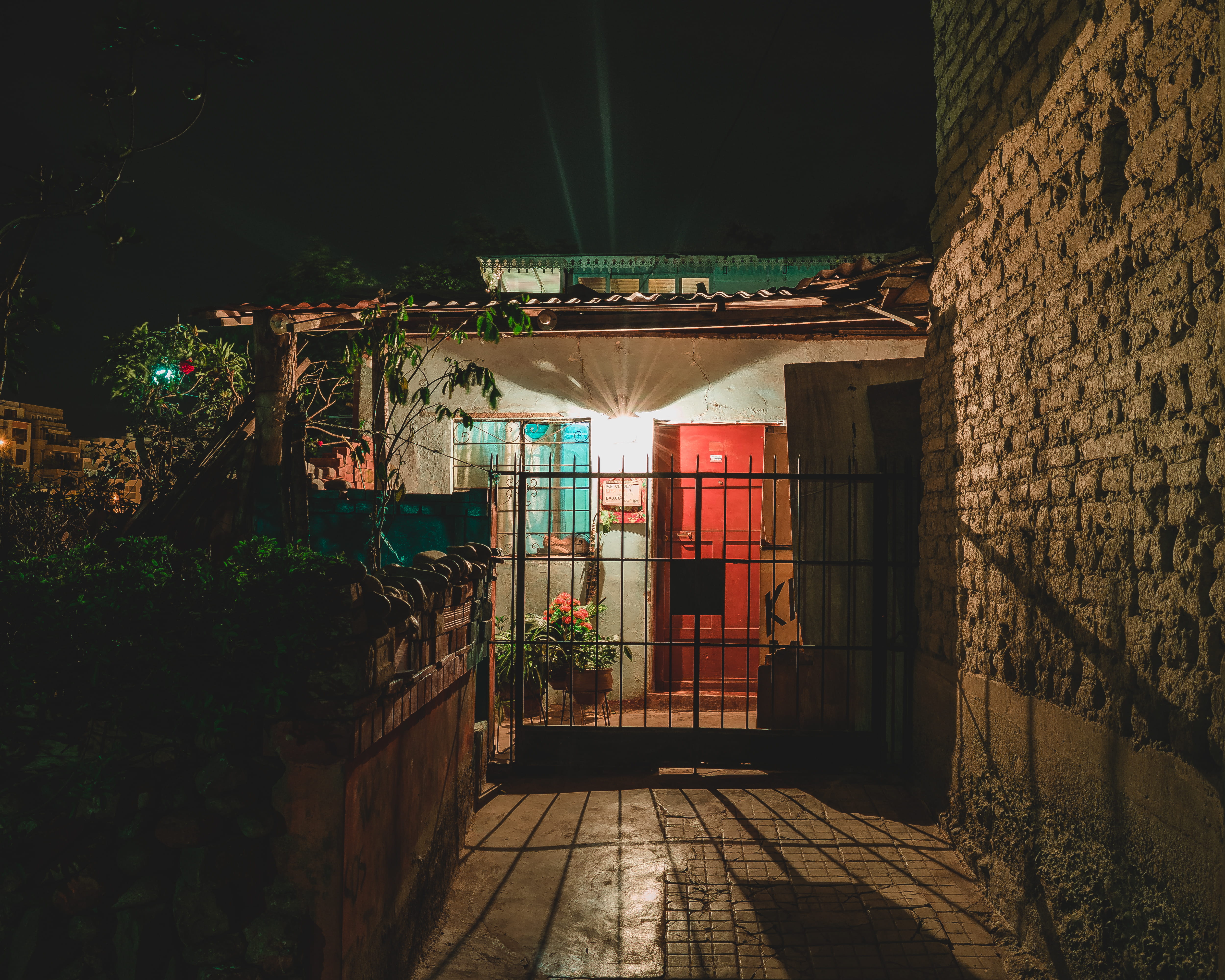 the way forward, lighting equipment, matte, entrance, old, street photo, no people, building exterior, door, footpath, street, red, peru, nature, HD Wallpaper