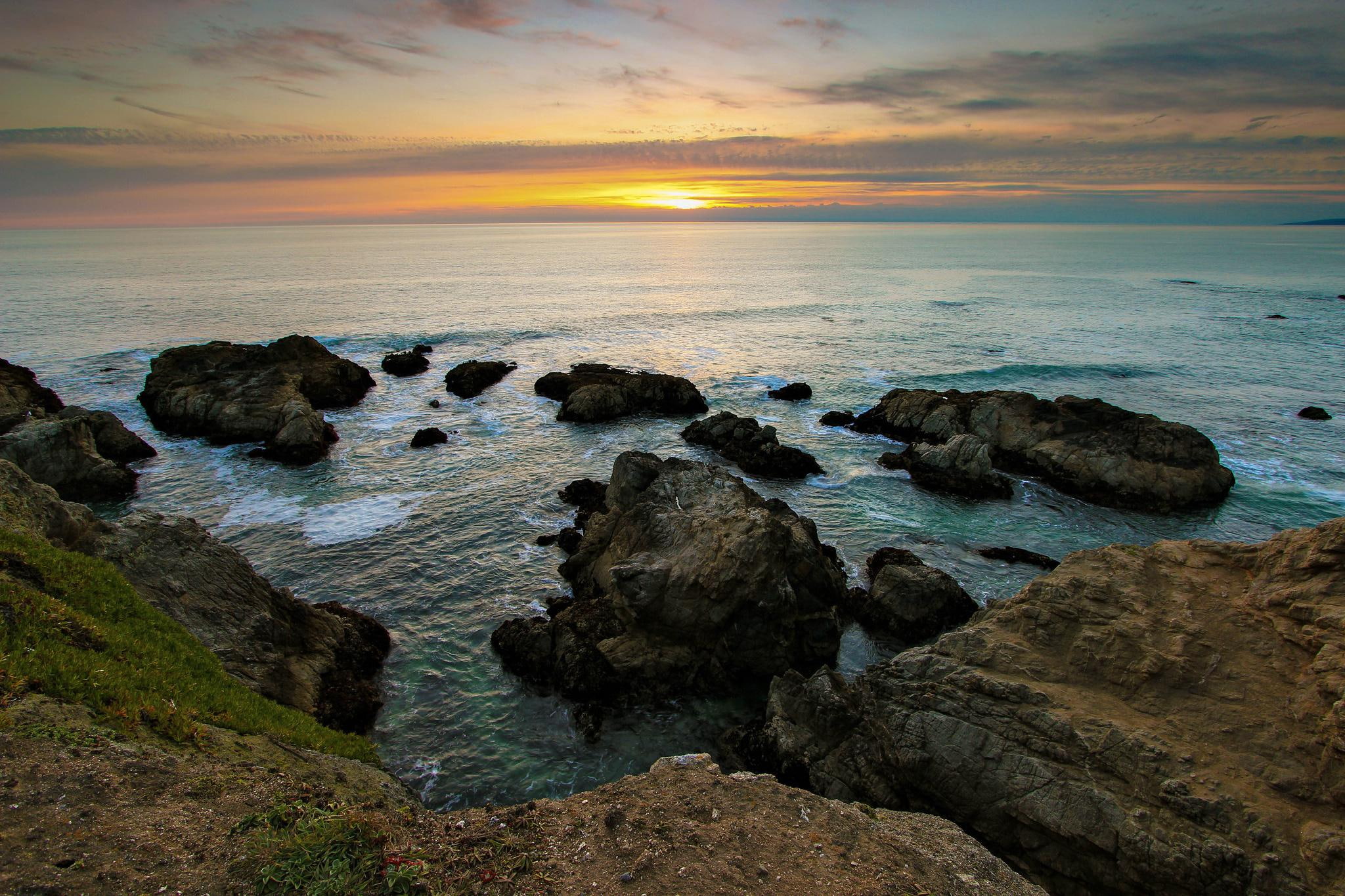 rocks, beatiful, beautiful, view, 1080P, sunset, nature and landscapes, HD Wallpaper