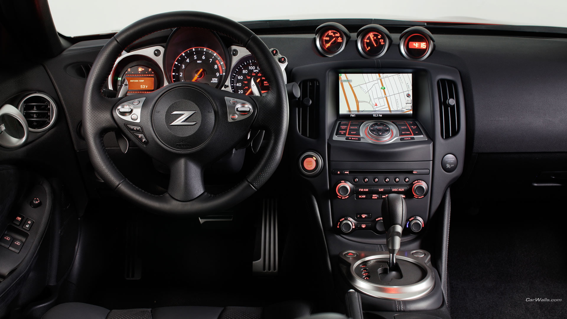 nissan, z, 1080P, cars, 370z, interior, hd, HD Wallpaper