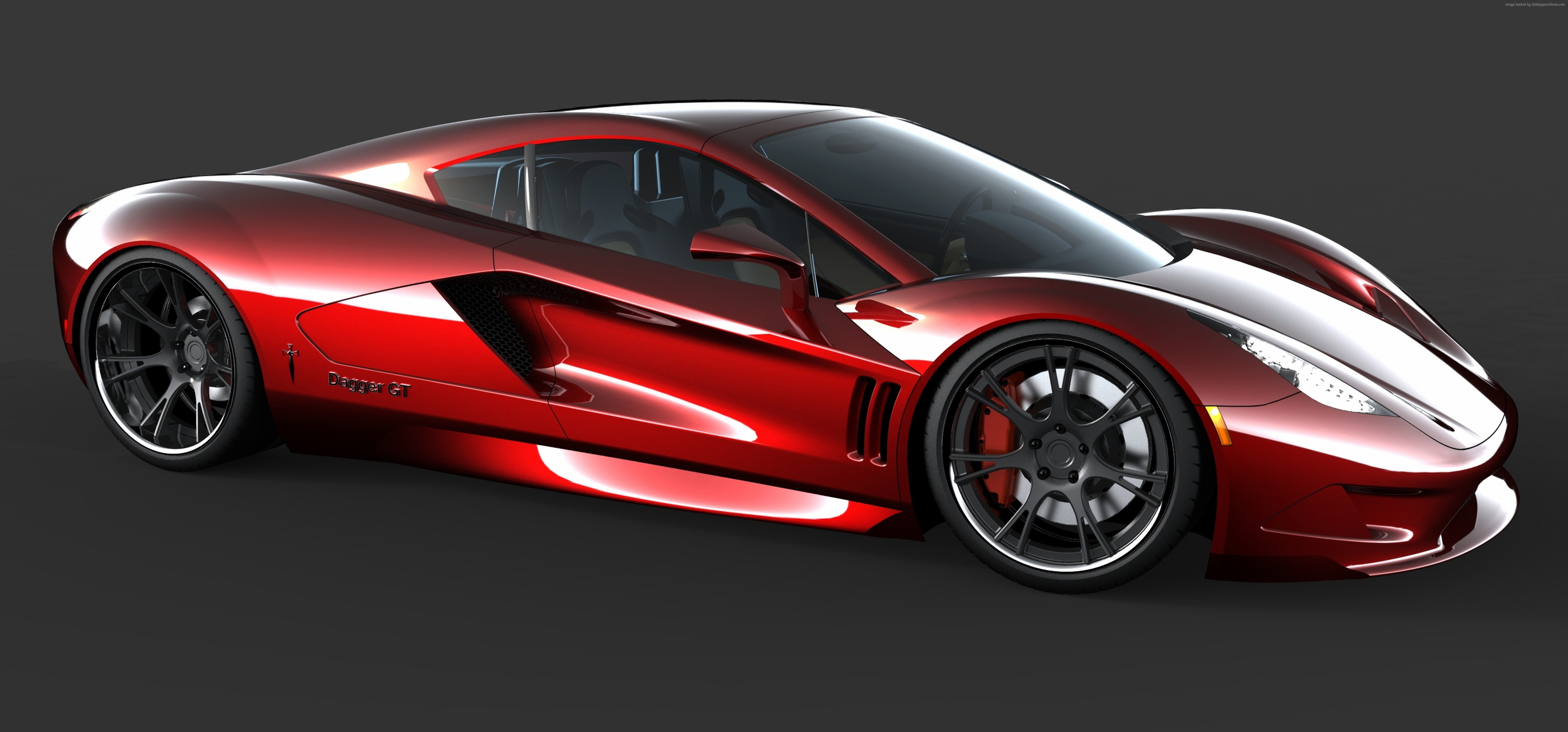 sports car, side, Top Gear, 5K, red, test drive, review, luxury cars, supercar, Transtar Dagger GT, HD Wallpaper