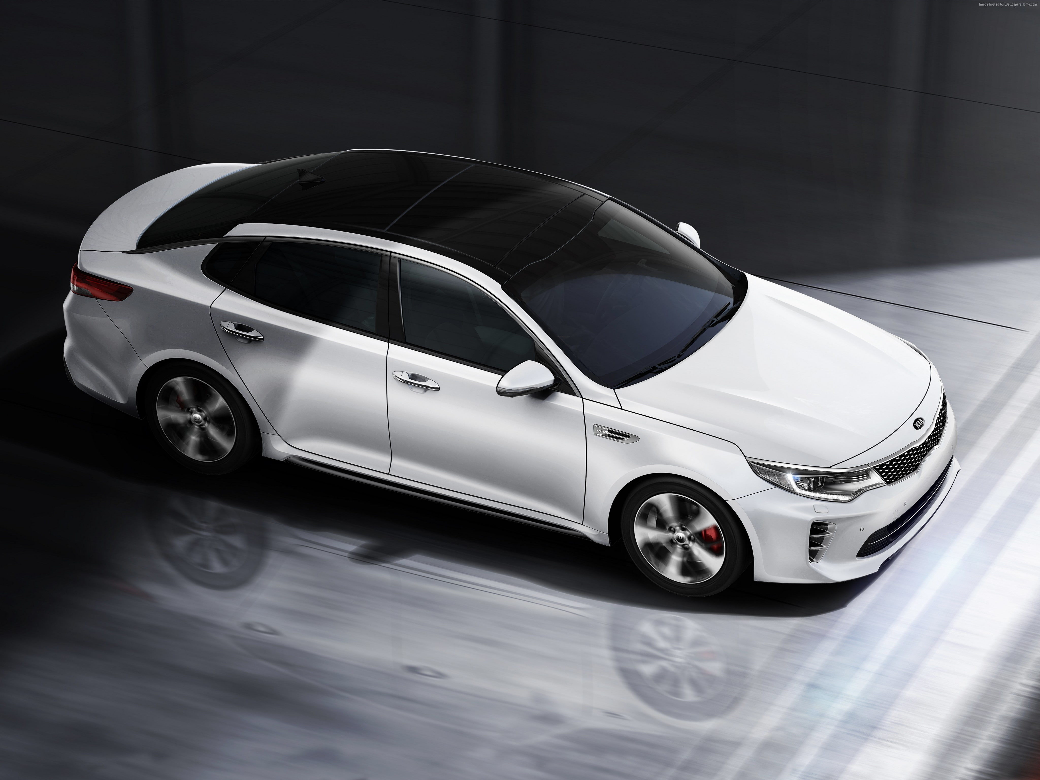 luxury cars, mode of transportation, sports car, no people, day, on the move, Kia Optima GT, 4K, land vehicle, motion, motor vehicle, retro styled, car, HD Wallpaper
