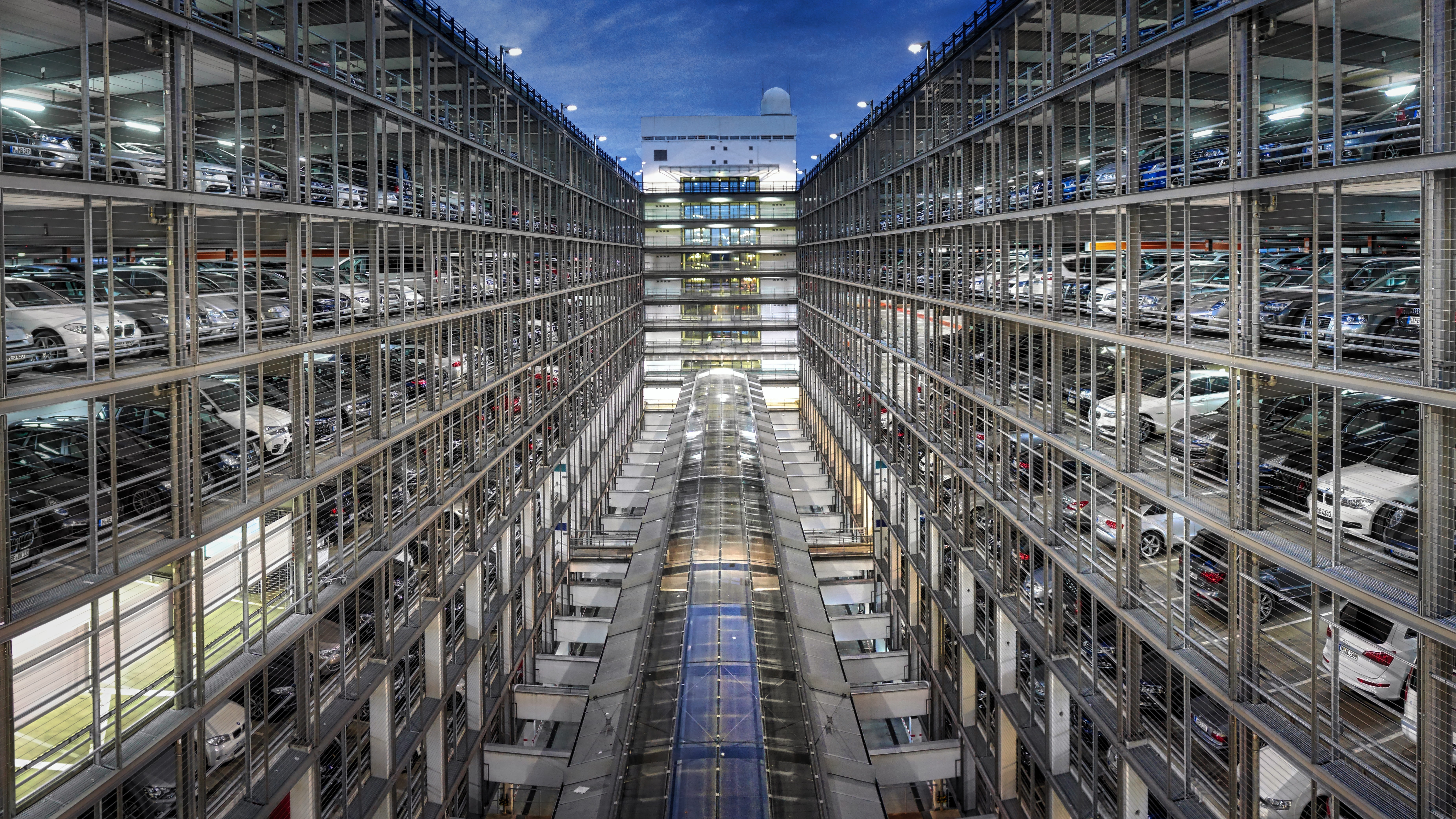 residential district, modern, night, airport, building, company, business, built structure, apartment, in a row, nature, glass, sky, industry, vehicle, HD Wallpaper