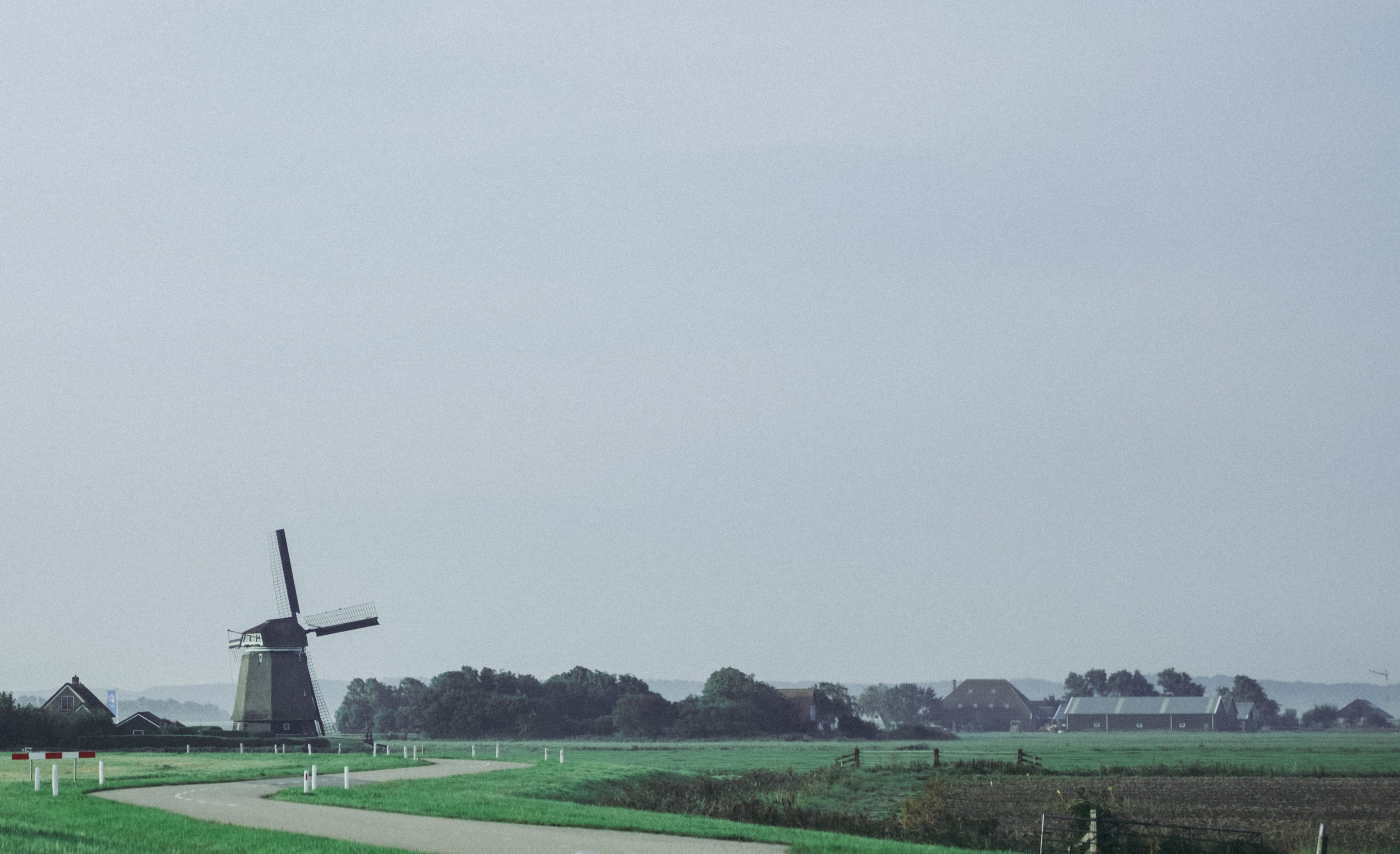alkmaar, rural scene, day, copy space, environmental conservation, sky, netherlands, dutch, 4K, land, environment, plant, windmill, fuel and power generation, HD Wallpaper