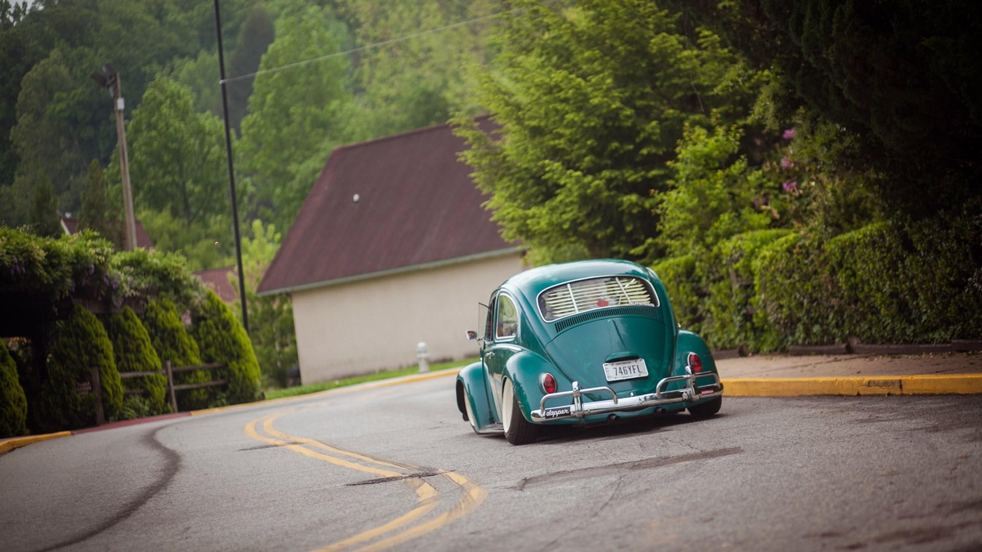 road, bug, beetle, volkswagen, 1080P, tuning, car, HD Wallpaper