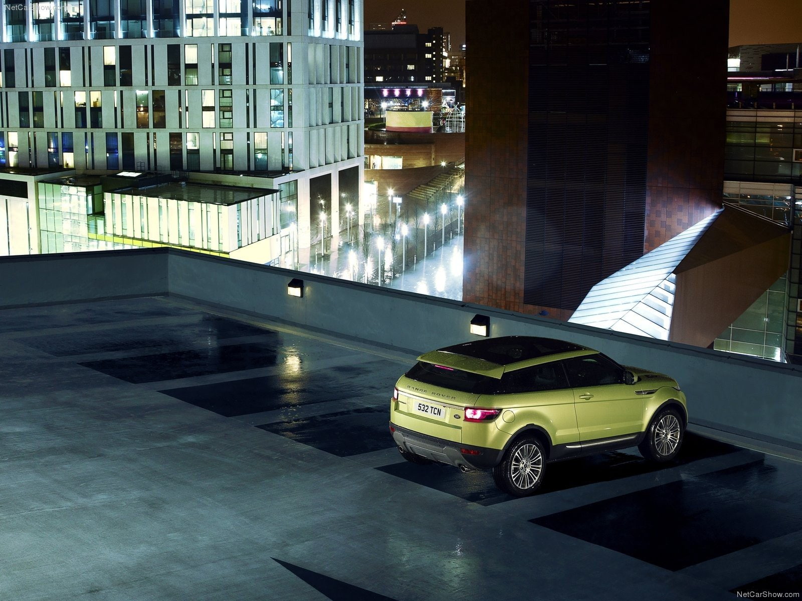 720P, cars, range, evoque, rover, land, green, HD Wallpaper