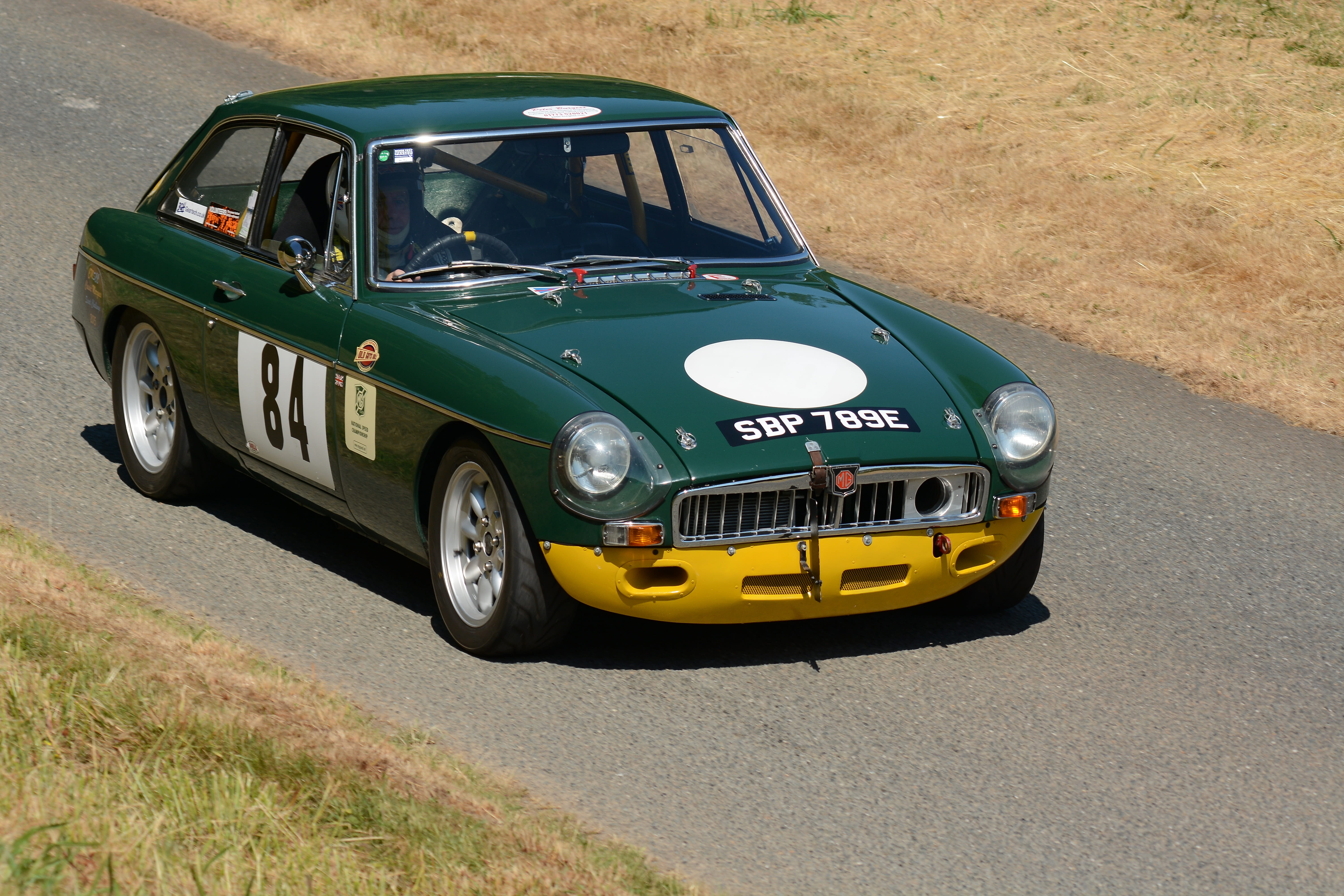 automobile, competition, motorsport, corner, mg, 5K, motor vehicle, drive, land vehicle, vehicle, green color, hillclimb, speed, outdoors, no people, retro styled, HD Wallpaper