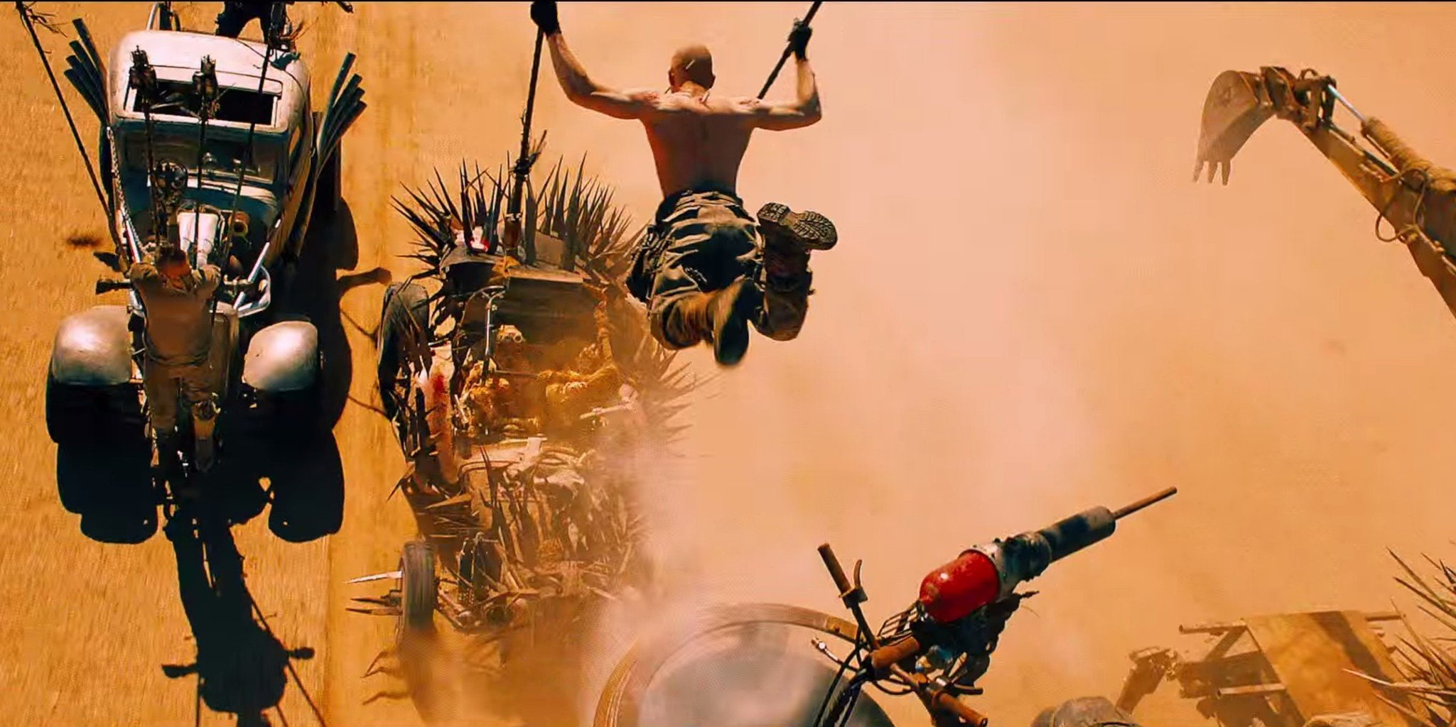 Mad, 1080P, apocalyptic, 2049x1024 px, road, Futuristic, warrior, Max, fi, fury, Fighting, action, adventure, sci, HD Wallpaper