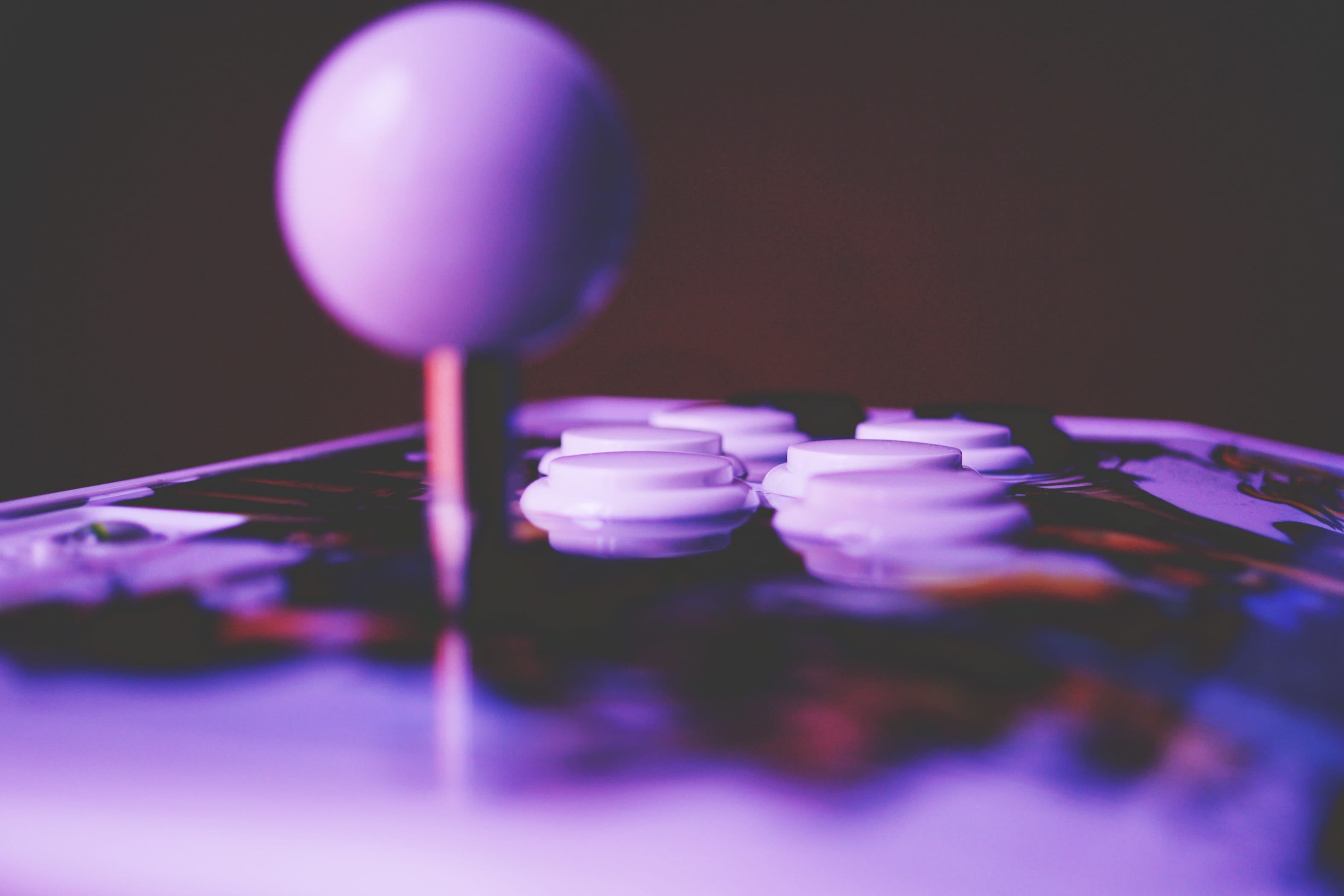 games, machine, purity, studio shot, celebration, beauty in nature, black background, plant, close-up, purple, flower, food, 2K, indoors, food and drink, HD Wallpaper
