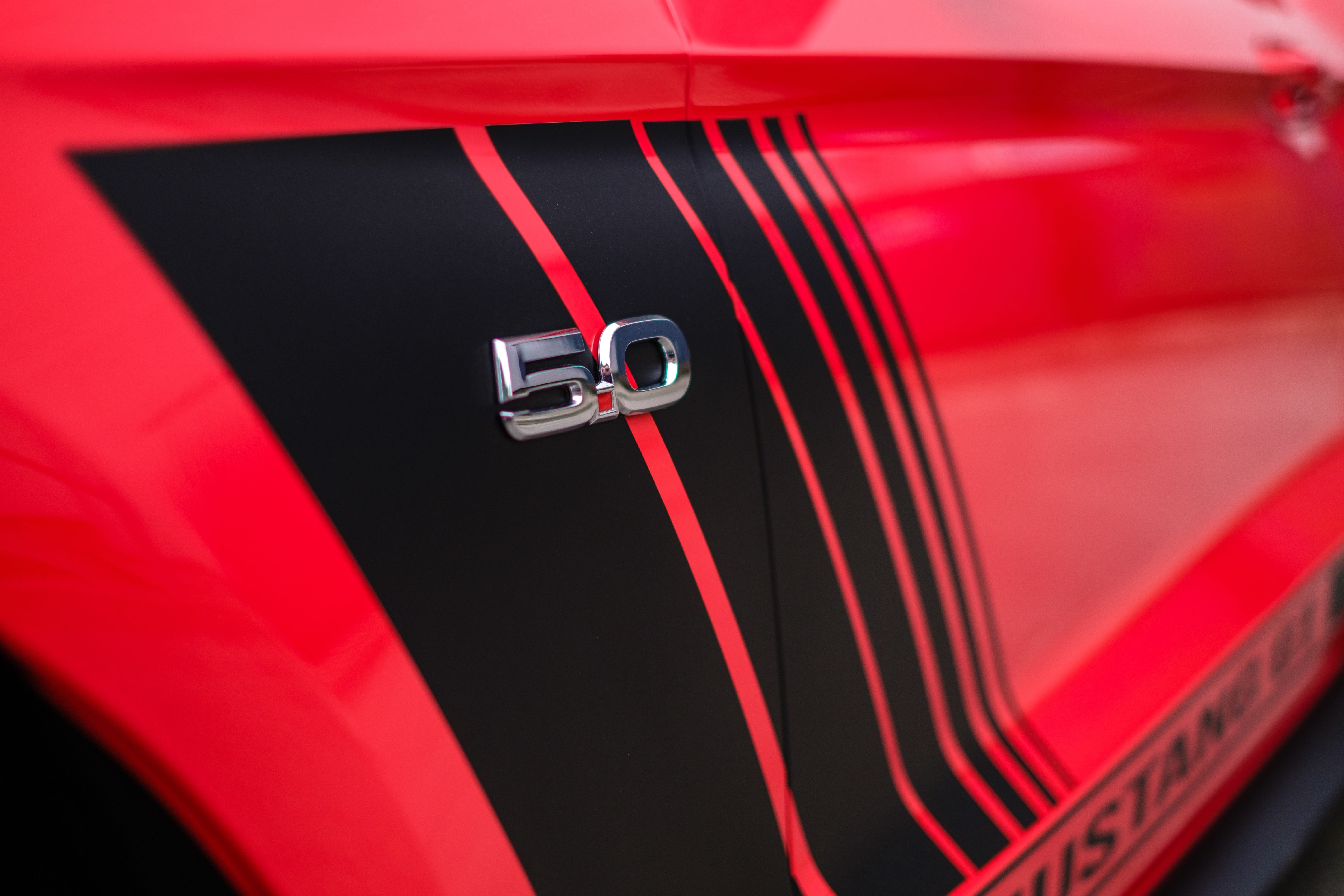 Mustang, retro styled, vehicle, security, benz, show, silver colored, close-up, limited, sportscar, red, new, shiny, wheel, mode of transportation, handle, HD Wallpaper