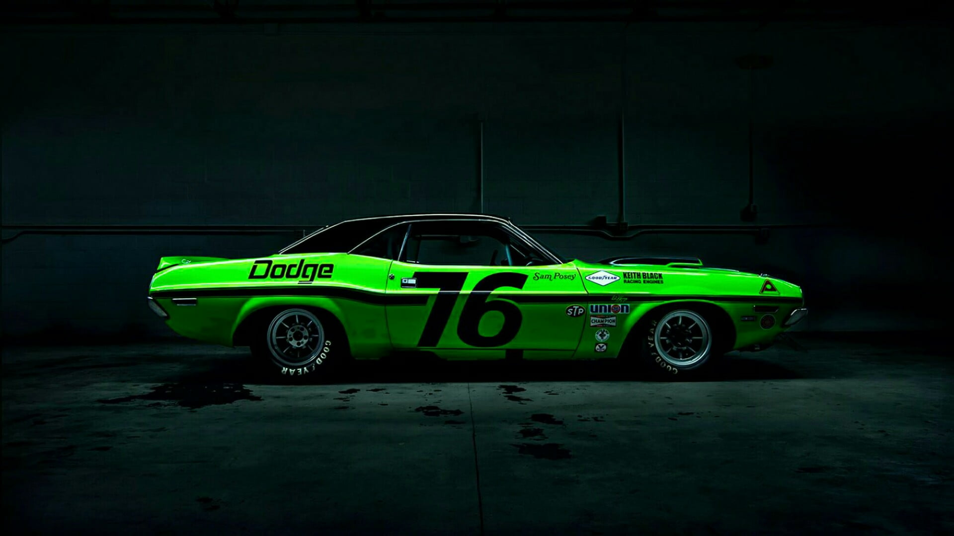 motor vehicle, dodge, text, number, vehicle, transportation, green, classic car, western script, cars, mode of transportation, indoors, race car, muscle car, HD Wallpaper