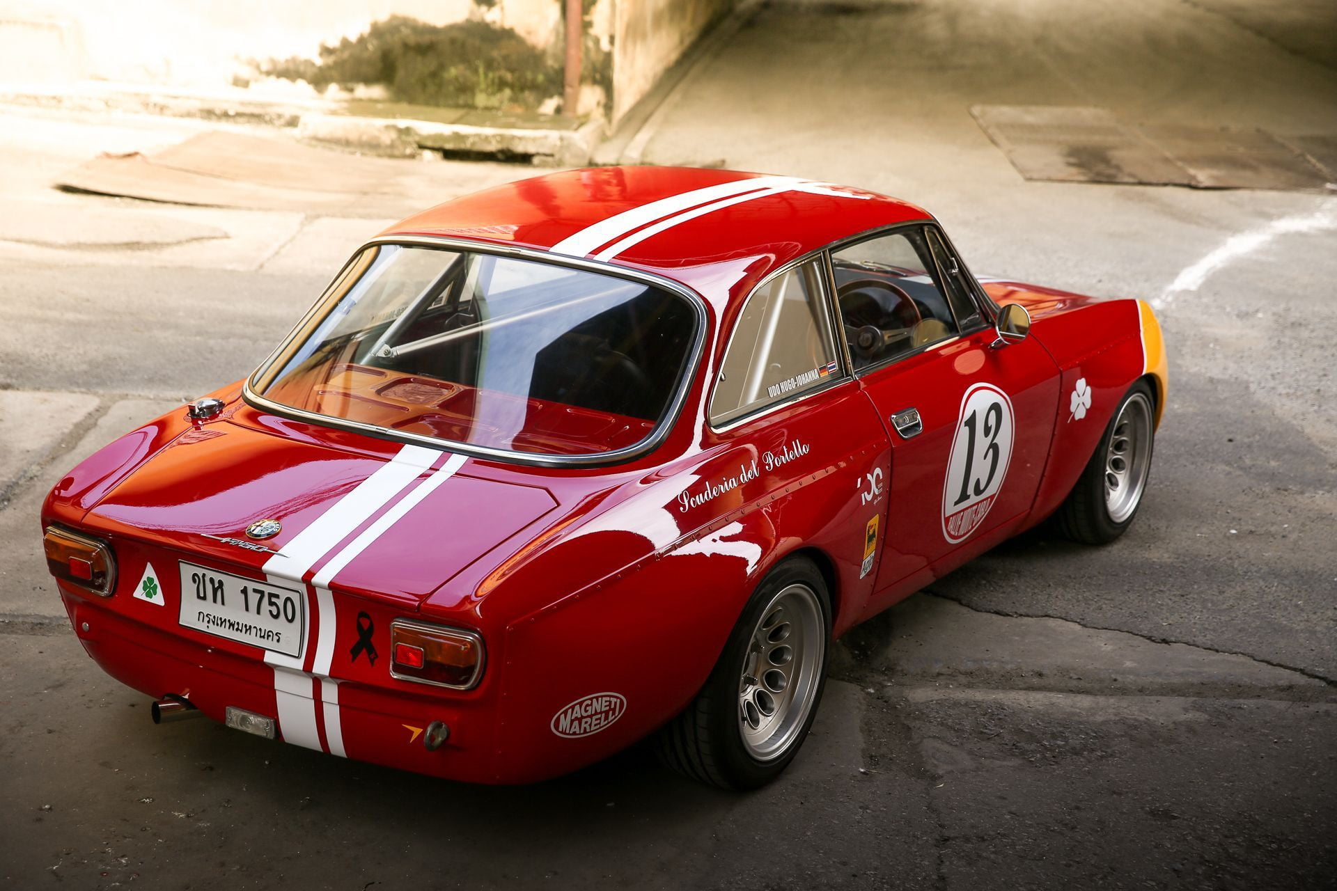 Alfa Romeo GTA, Sportcar, 1080P, Red, Coupe, Corsa, HD Wallpaper