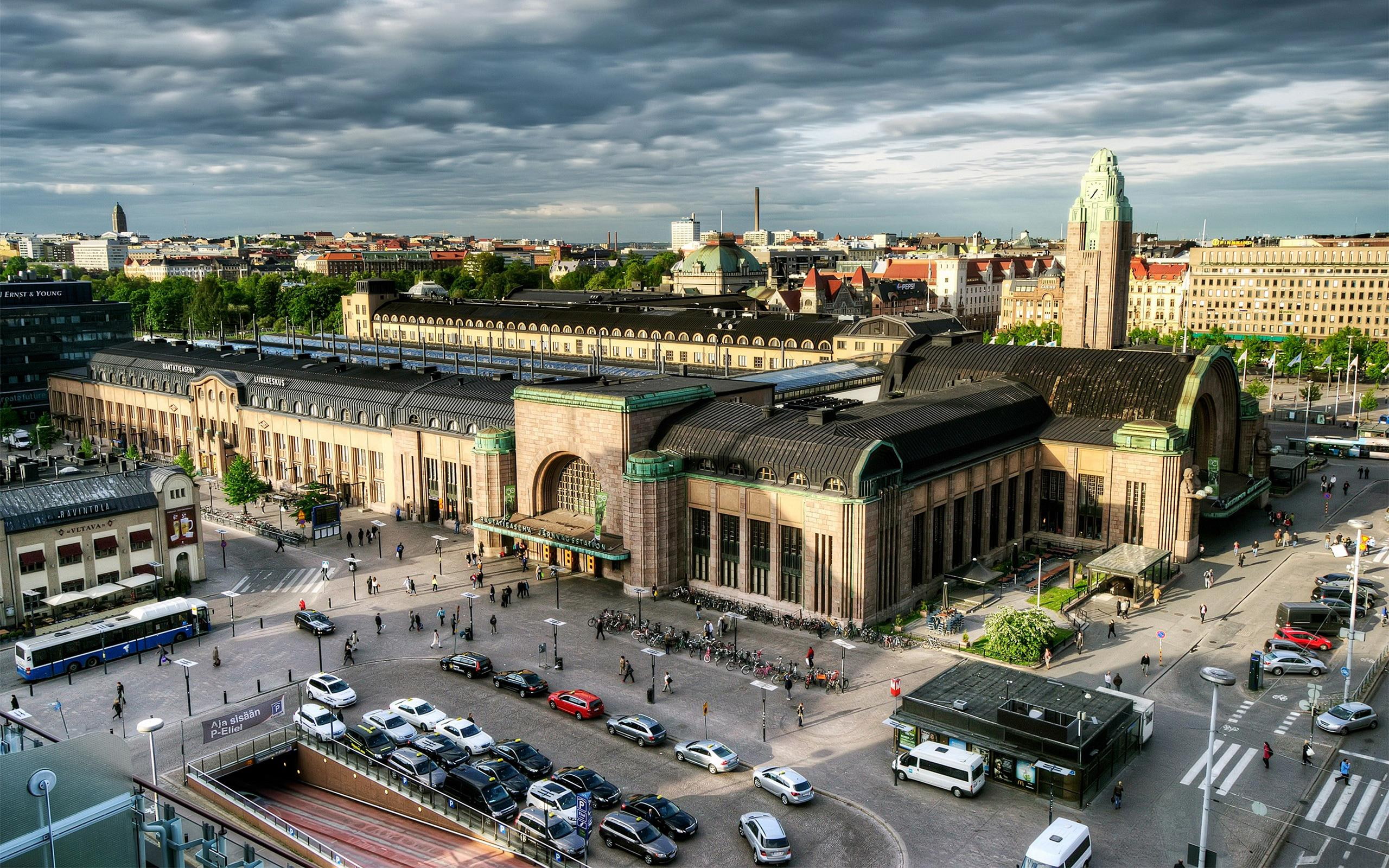 top view, top, finland, helsinki, hdr, view, 2K, capital, HD Wallpaper