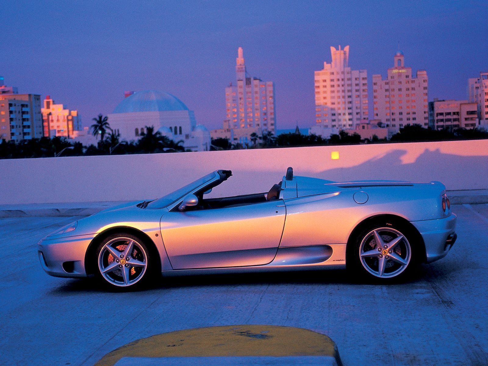 ferrari, cars, side, 720P, modena, white, HD Wallpaper