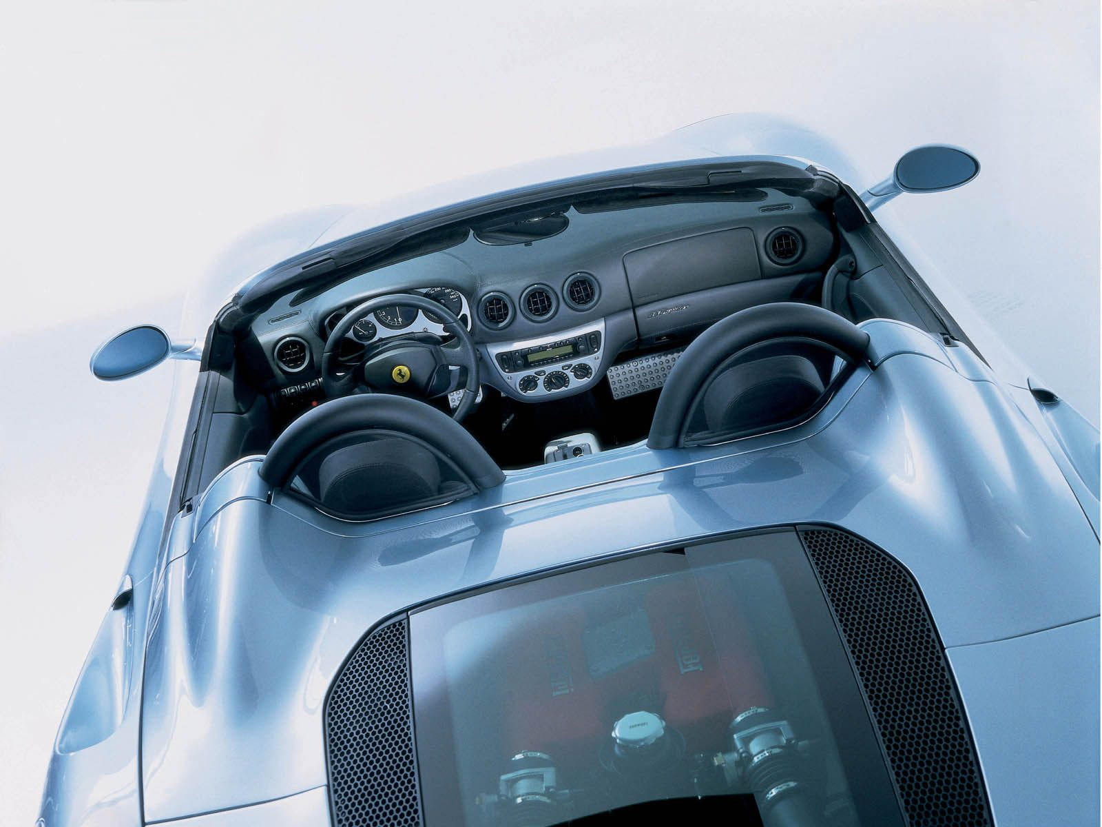 rear, 720P, cars, modena, ferrari, blue, light, view, HD Wallpaper
