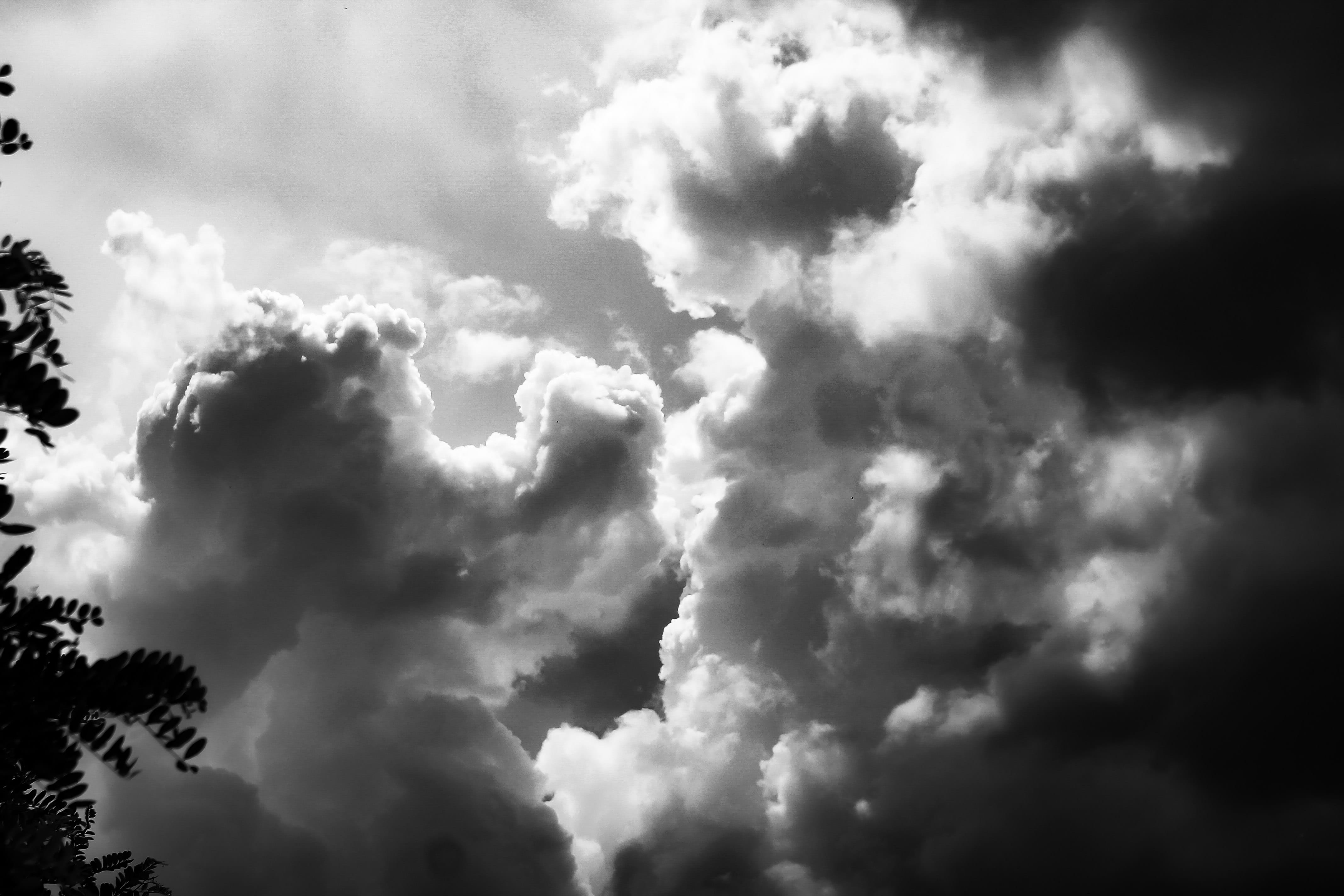 sunny, sky, landscape, dramatic sky, modena, cloudscape, black and white, italy, cloud, ominous, canon, backgrounds, low angle view, outdoors, HD Wallpaper