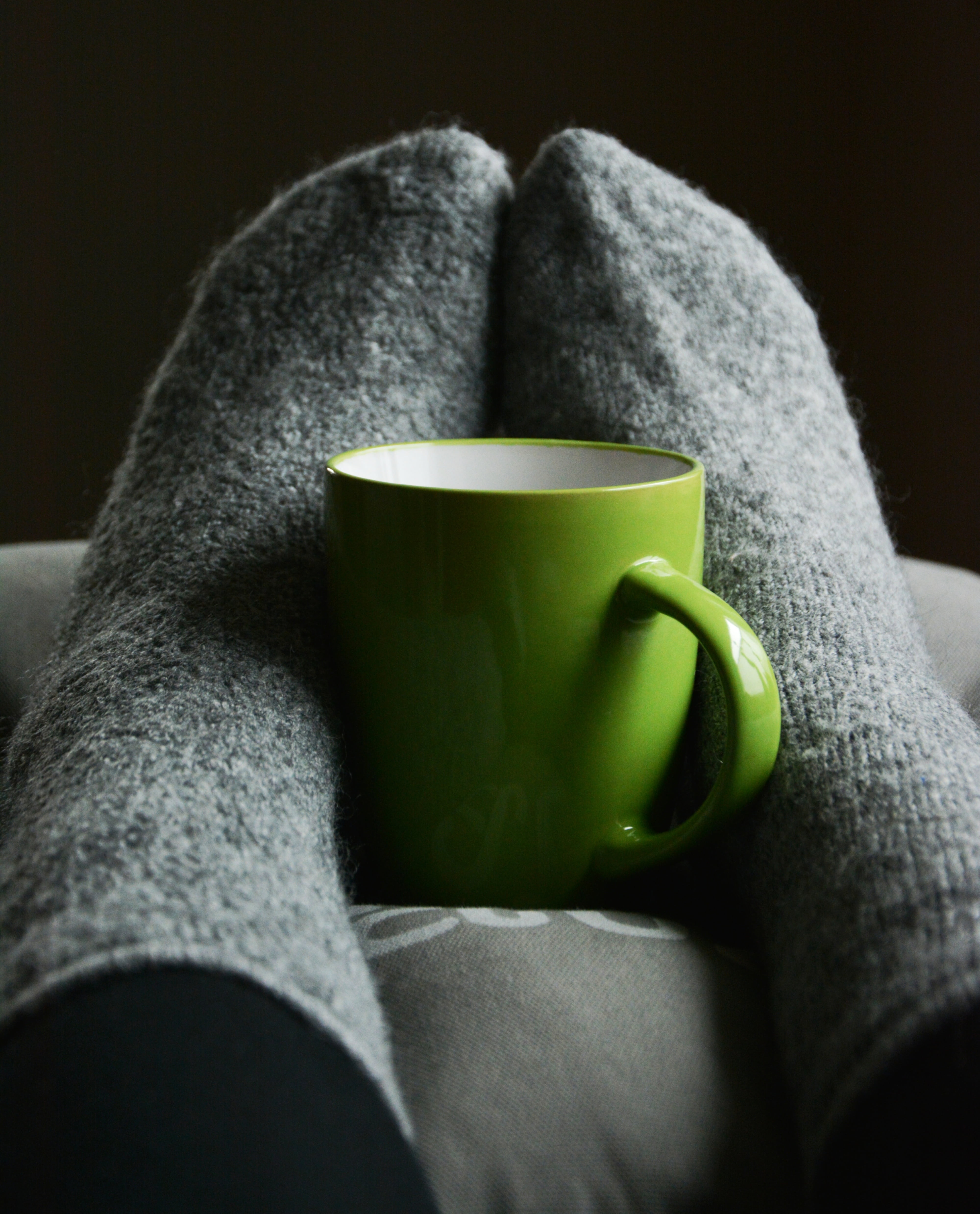 no people, black background, feet, coffee cup, freshness, mug, softness, stockings, cozy, coffee - drink, keep warm, enjoy, tea, rest, still life, close-up, Phone HD Wallpaper