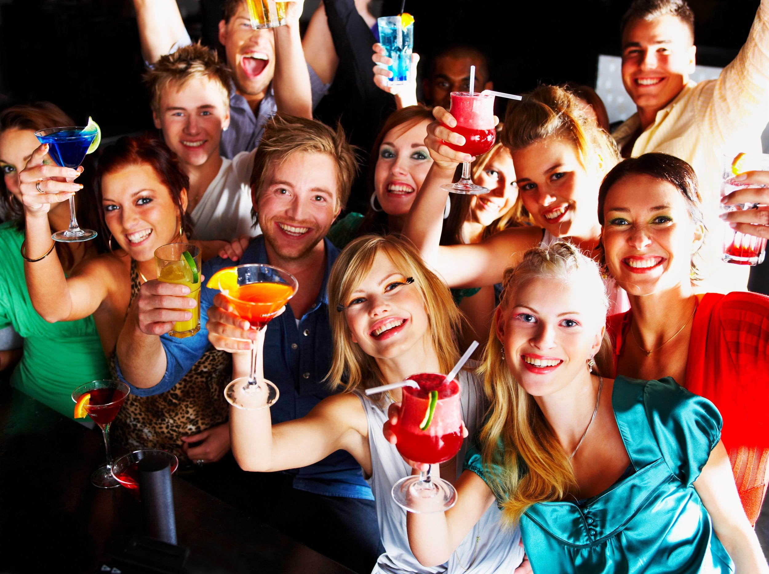 adults Only, 1080P, caucasian Ethnicity, young Women, crowd, glass, togetherness, clear, holding, party - Social Event, Party, youth, indoors, entertainment Club, HD Wallpaper