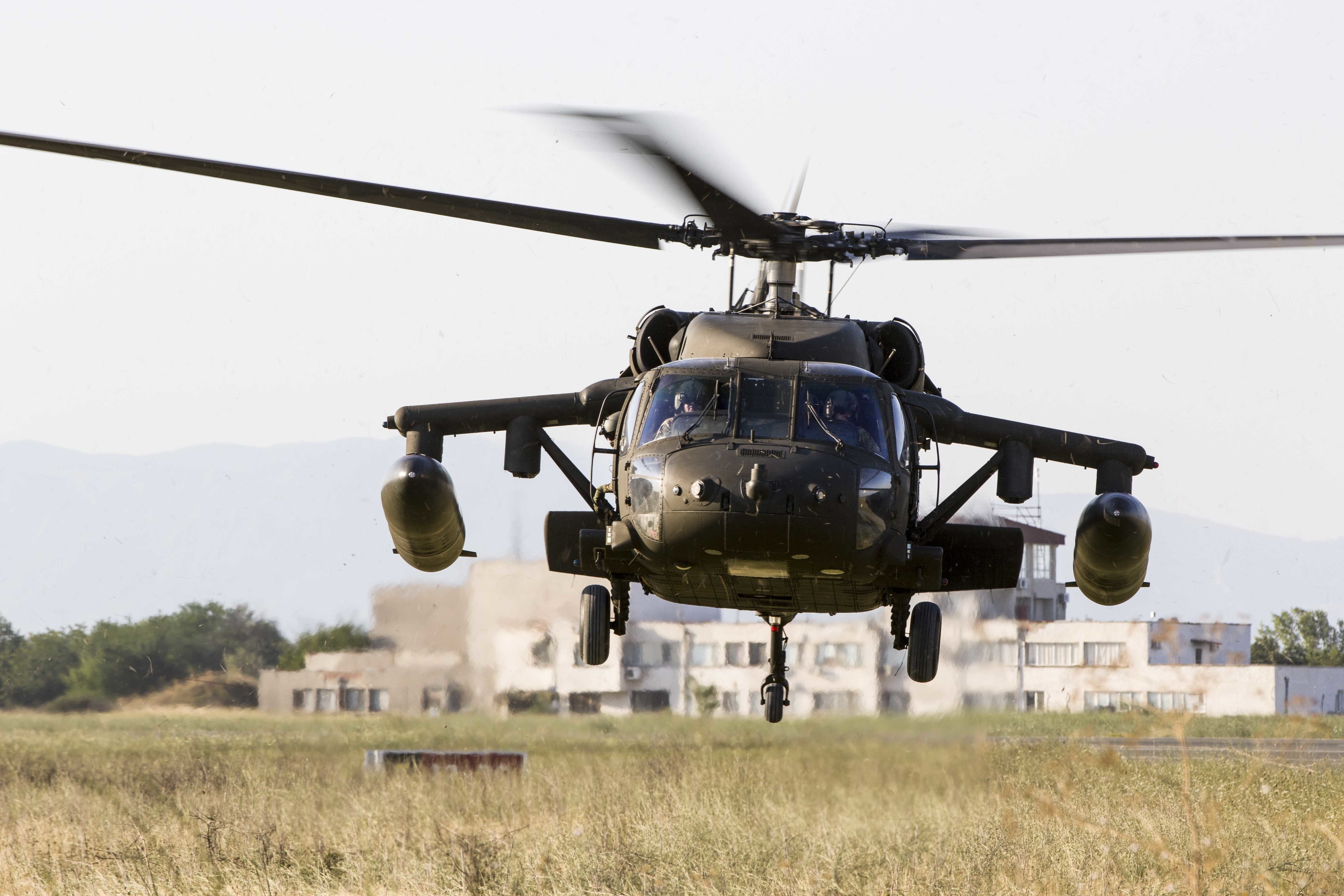 sky, mode of transportation, outdoors, aviation, field, mid-air, uh-60 blackhawk, air vehicle, army aviation, nature, day, special forces, military, transportation, HD Wallpaper