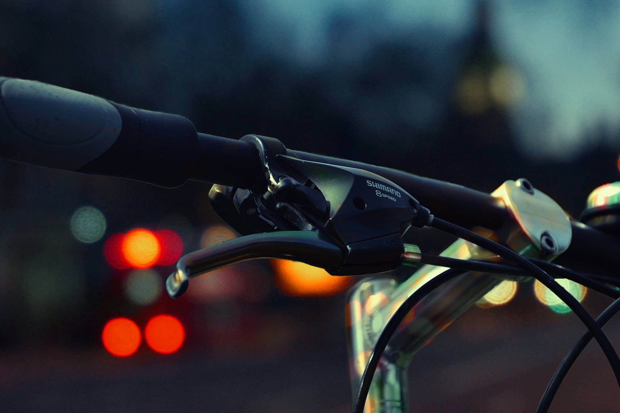 headlight, steering wheel, town, lantern, focus on foreground, romantic, 1080P, stationary, small fresh, focused, land vehicle, fuzzy, mode of transportation, HD Wallpaper