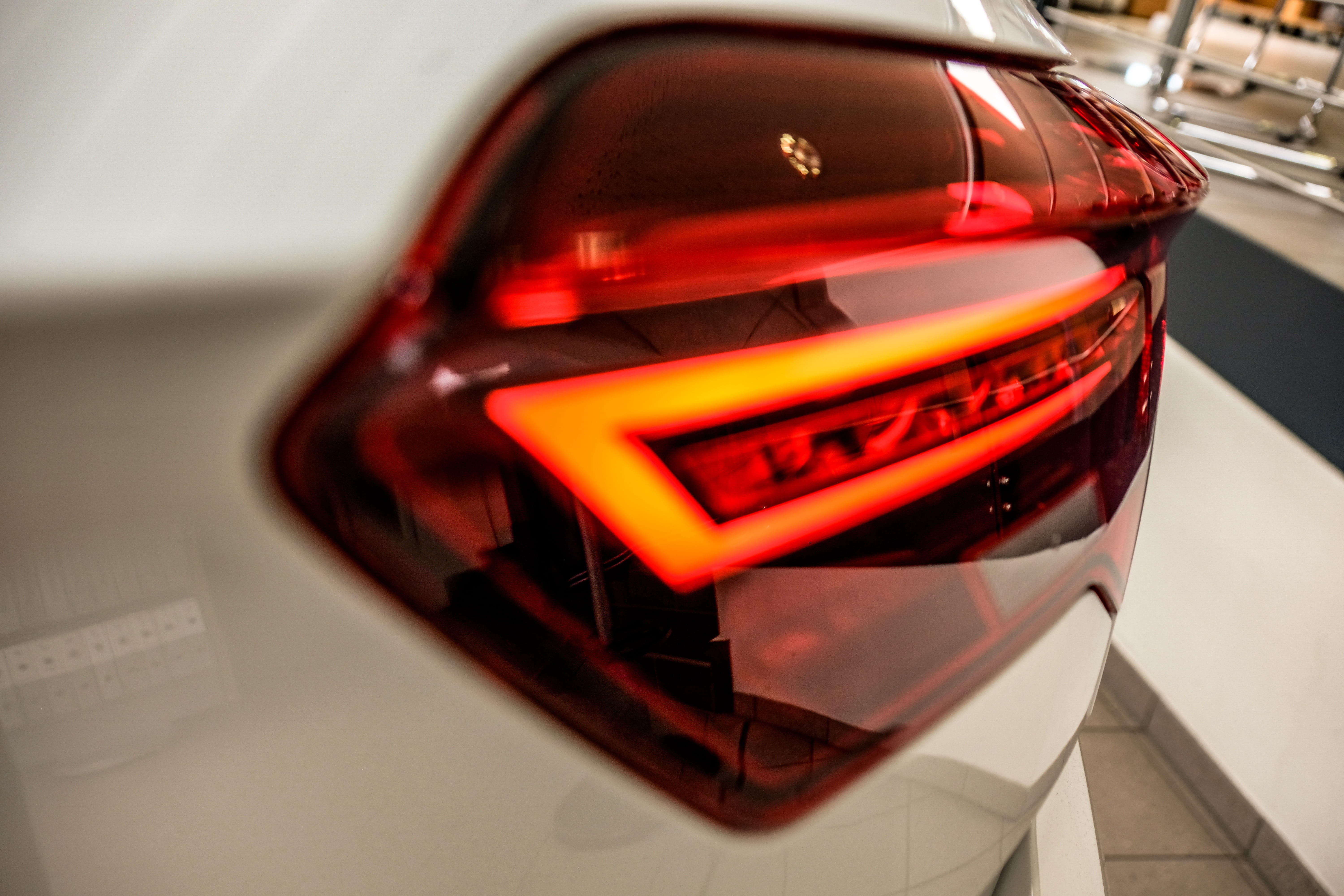 close-up, automotive, light, focus on foreground, no people, city, volkswagen, car, t-roc, technology, text, tail light, detail, mode of transportation, HD Wallpaper